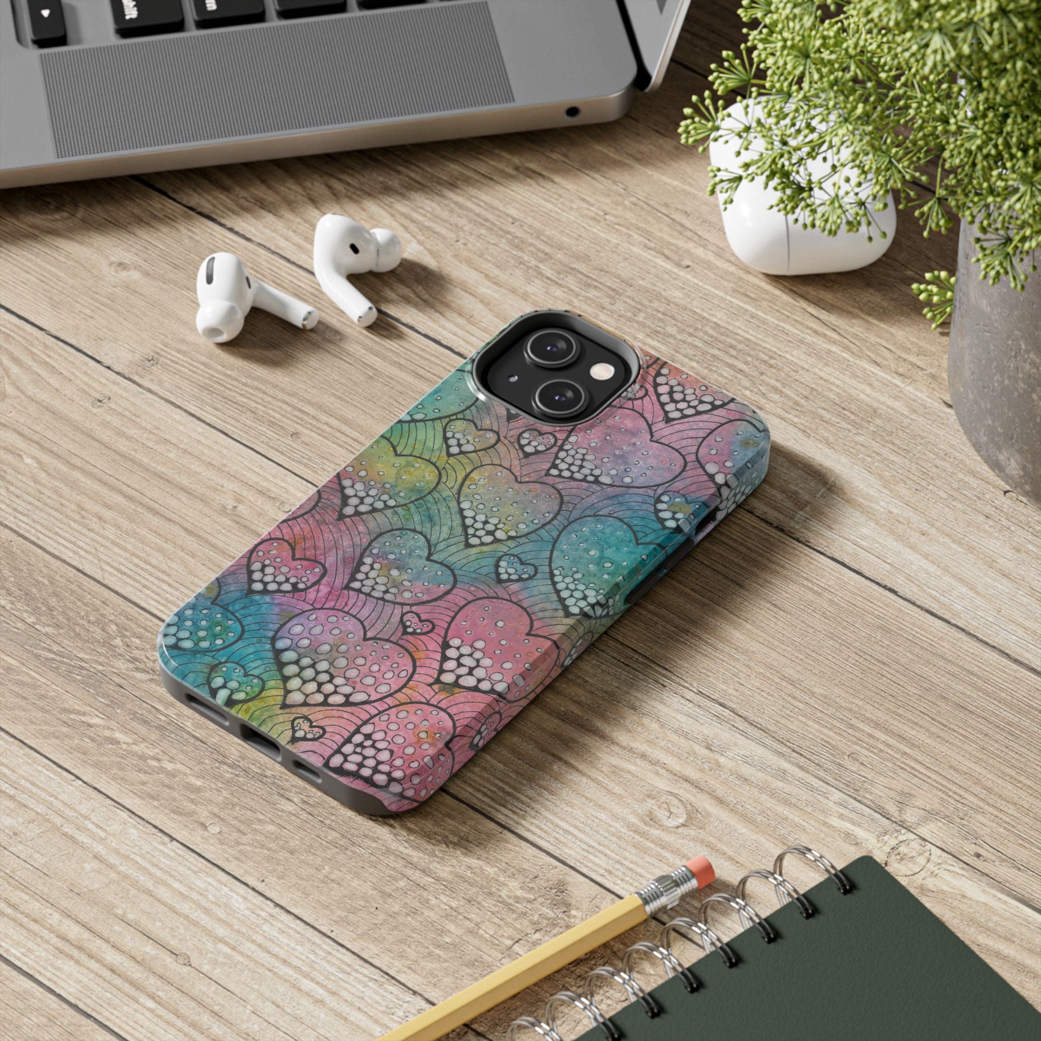 Tough Phone Case - All iPhones and Samsung Galaxys - Exciting Abstract Design #97 What's Love Got To Do With It
