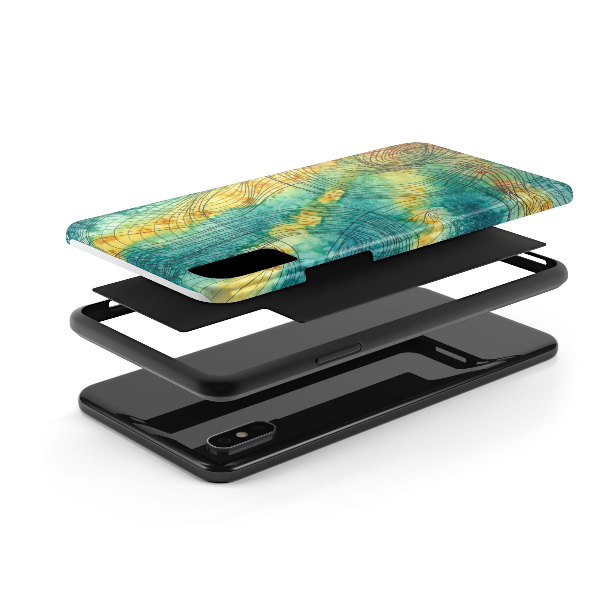 Tough Phone Case - All iPhones and Samsung Galaxys - Exciting Abstract Design #81 The Only Way Is Up