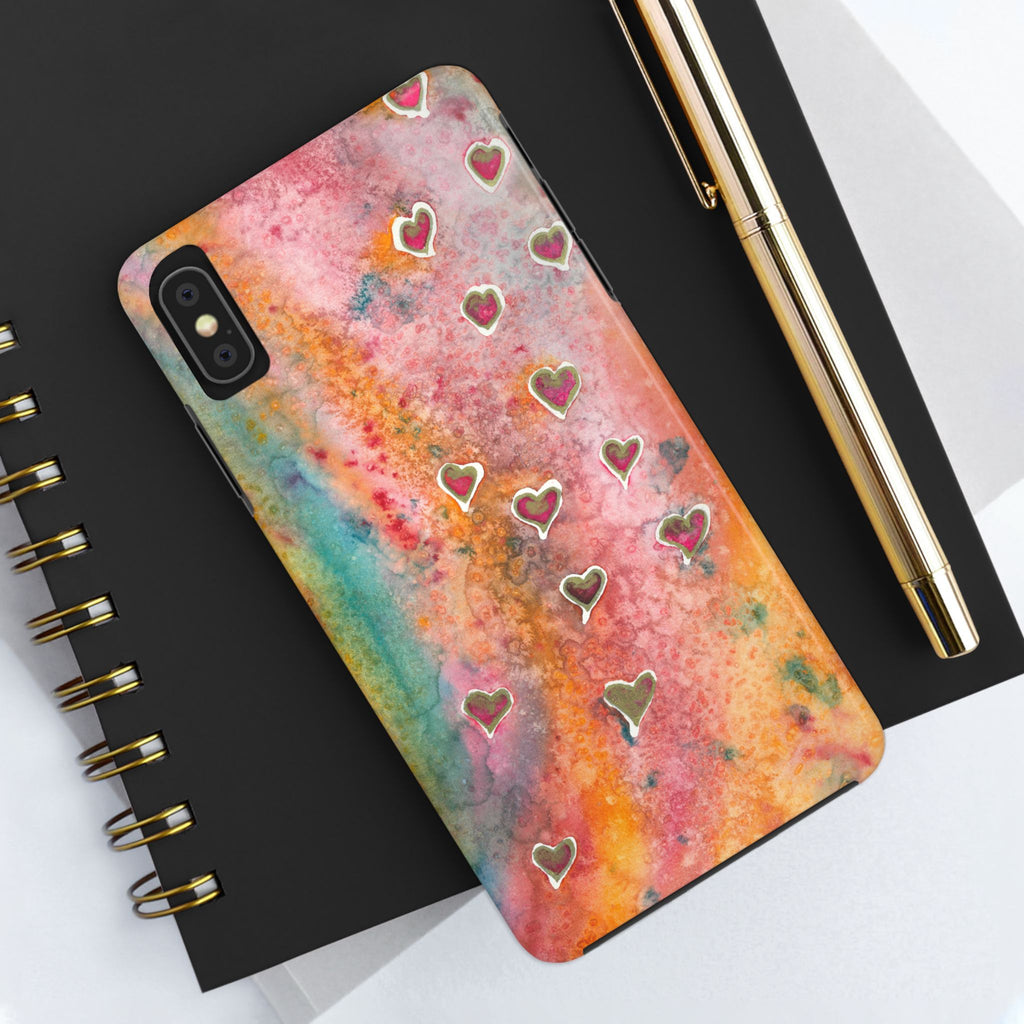 Tough Phone Case - All iPhones and Samsung Galaxys - Exciting Abstract Design #96 Love, Friendship, integrity