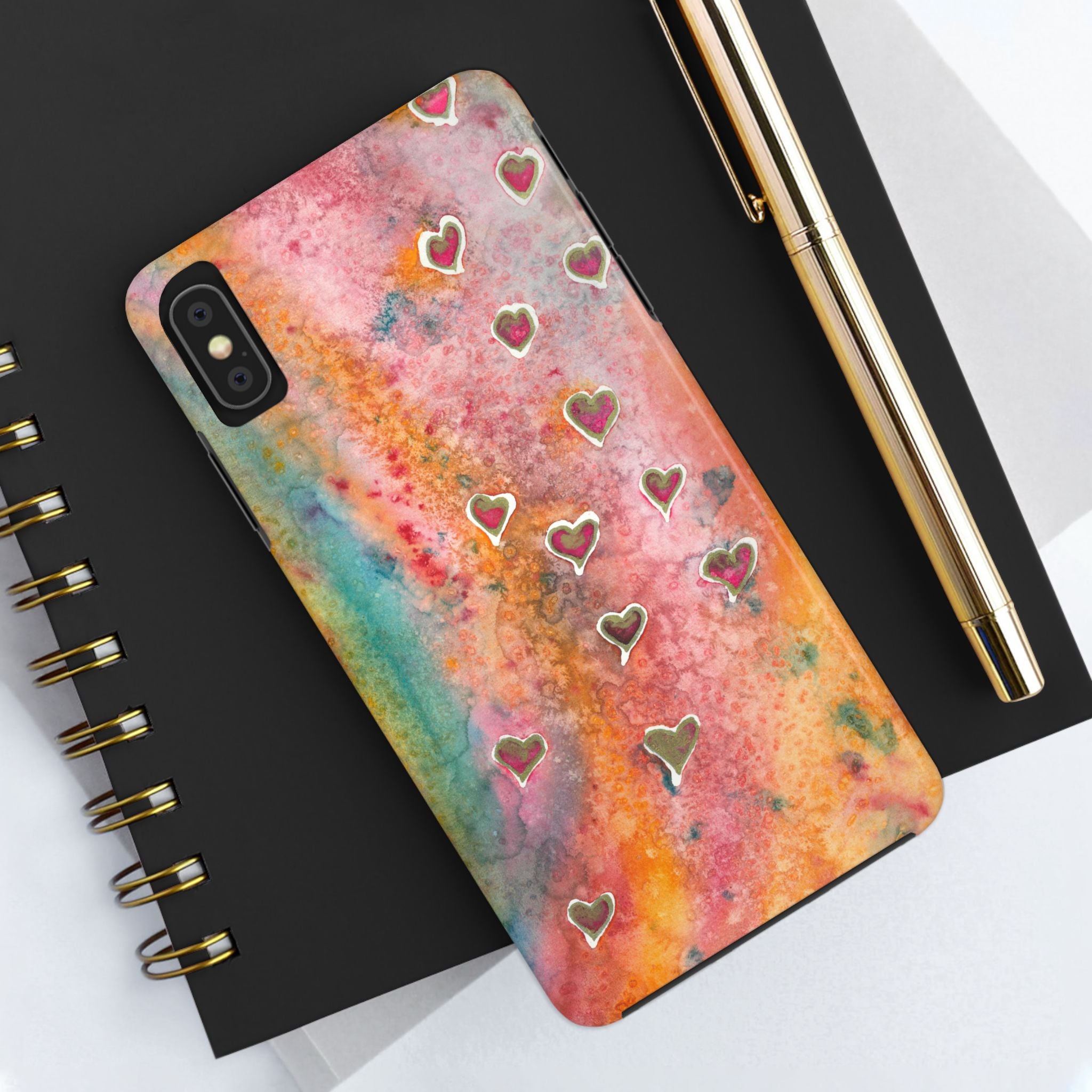 Tough Phone Case - All iPhones and Samsung Galaxys - Exciting Abstract Design #96 Love, Friendship, integrity