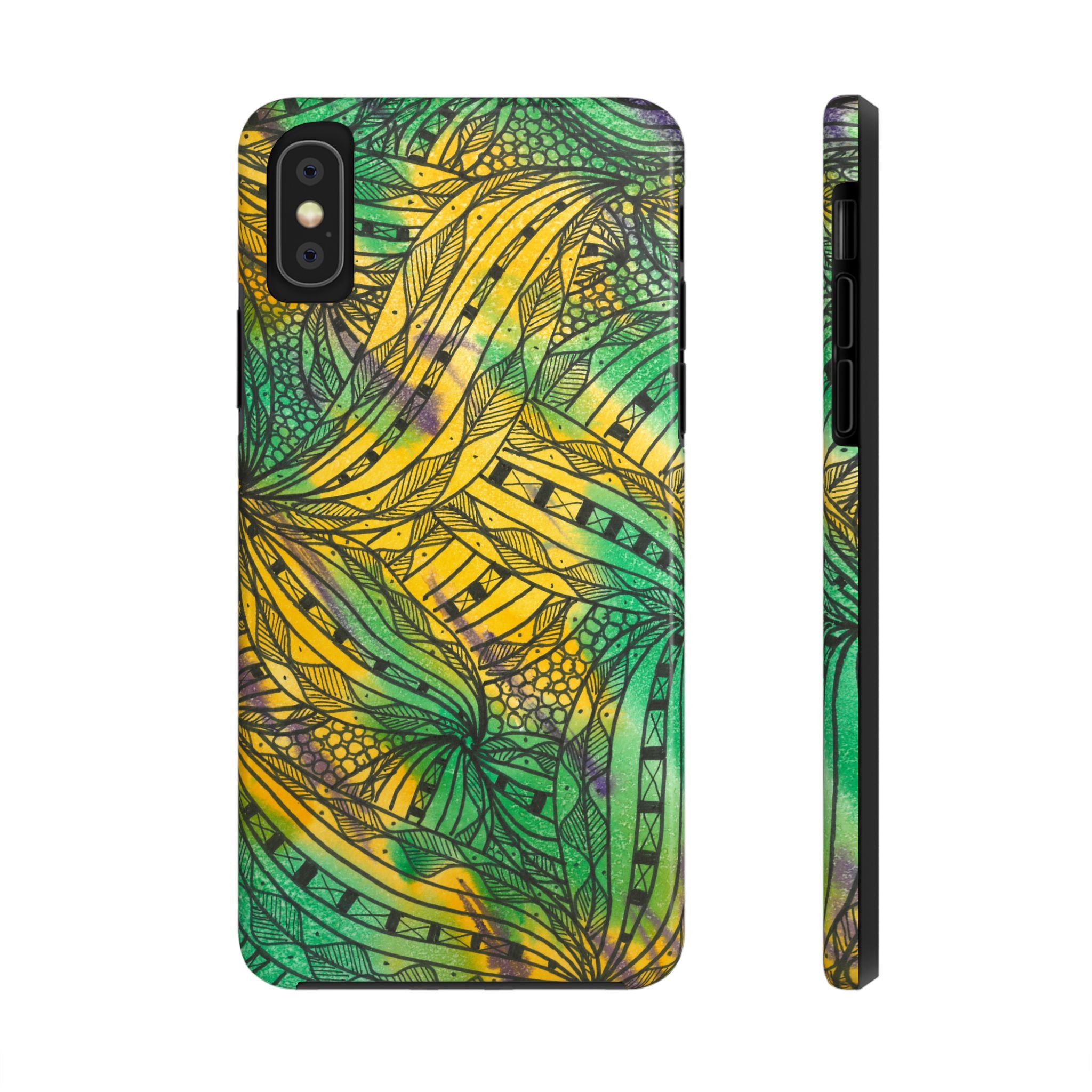 Tough Phone Case - All iPhones and Samsung Galaxys - Exciting Abstract Design #37 Shubbery!