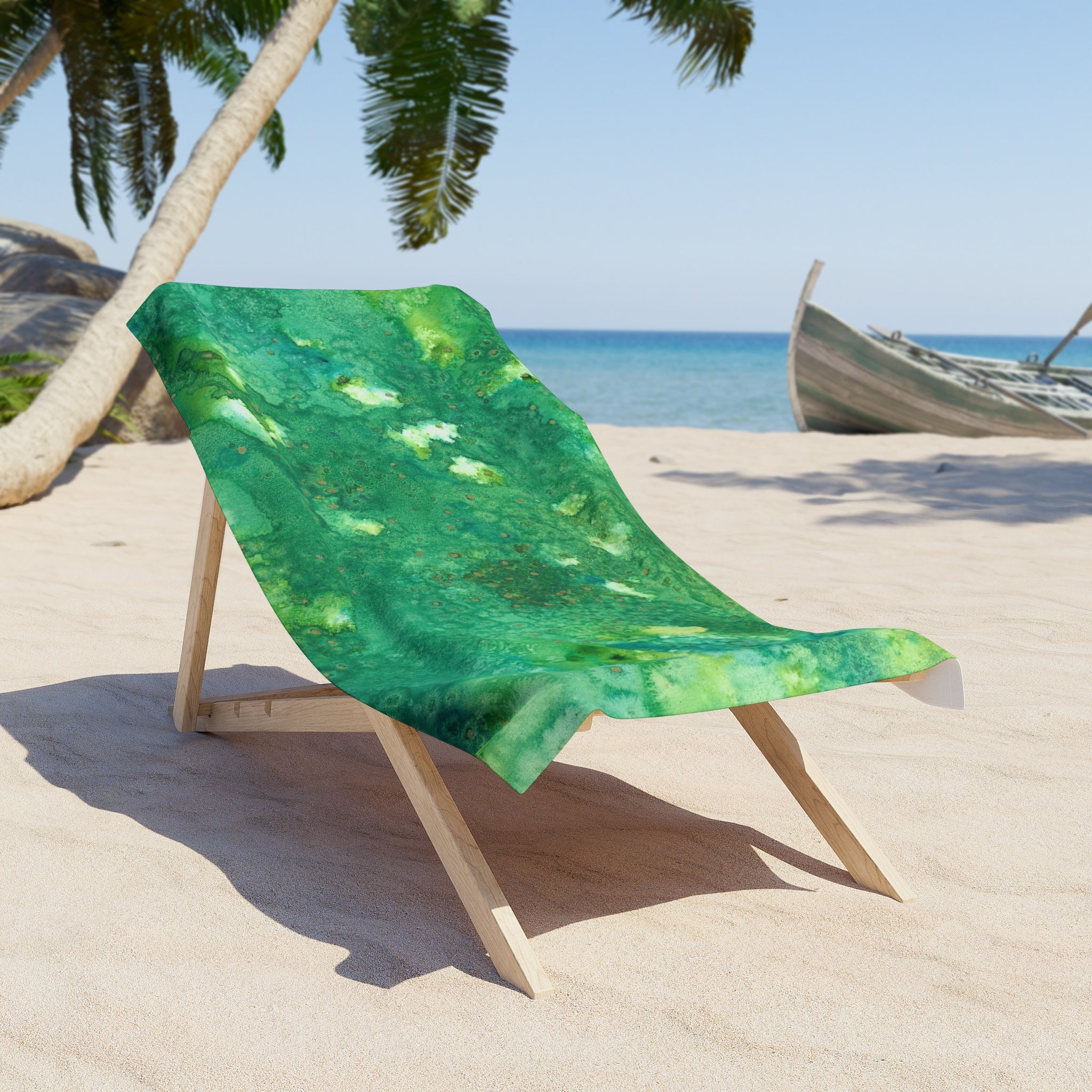Colourful Abstract Beach Towels, Cotton Loop backing for Durability, 2 Sizes.  For Family and friends or a Special Gift #79 Abundance Cometh