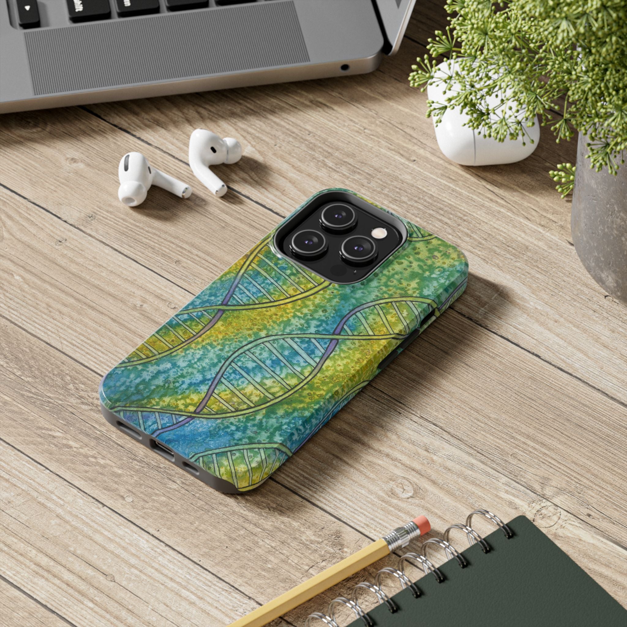 Tough Phone Case - All iPhones and Samsung Galaxys - Exciting Abstract Design #99 Crop of DNA