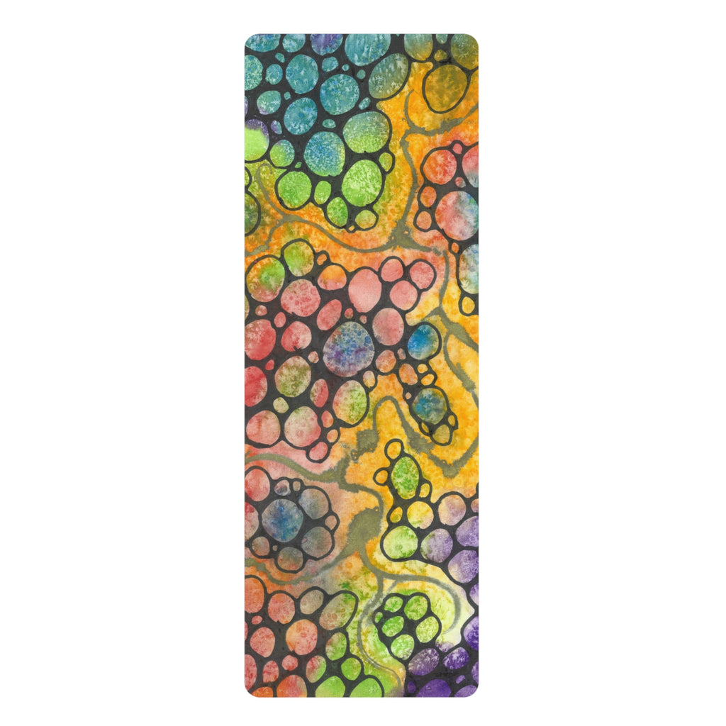 Yoga Mats and Gym Mats. Colourful Abstract Designs. Perfect for Home, Yoga or Gym Class, or a Special Gift #77 River Of Dreams