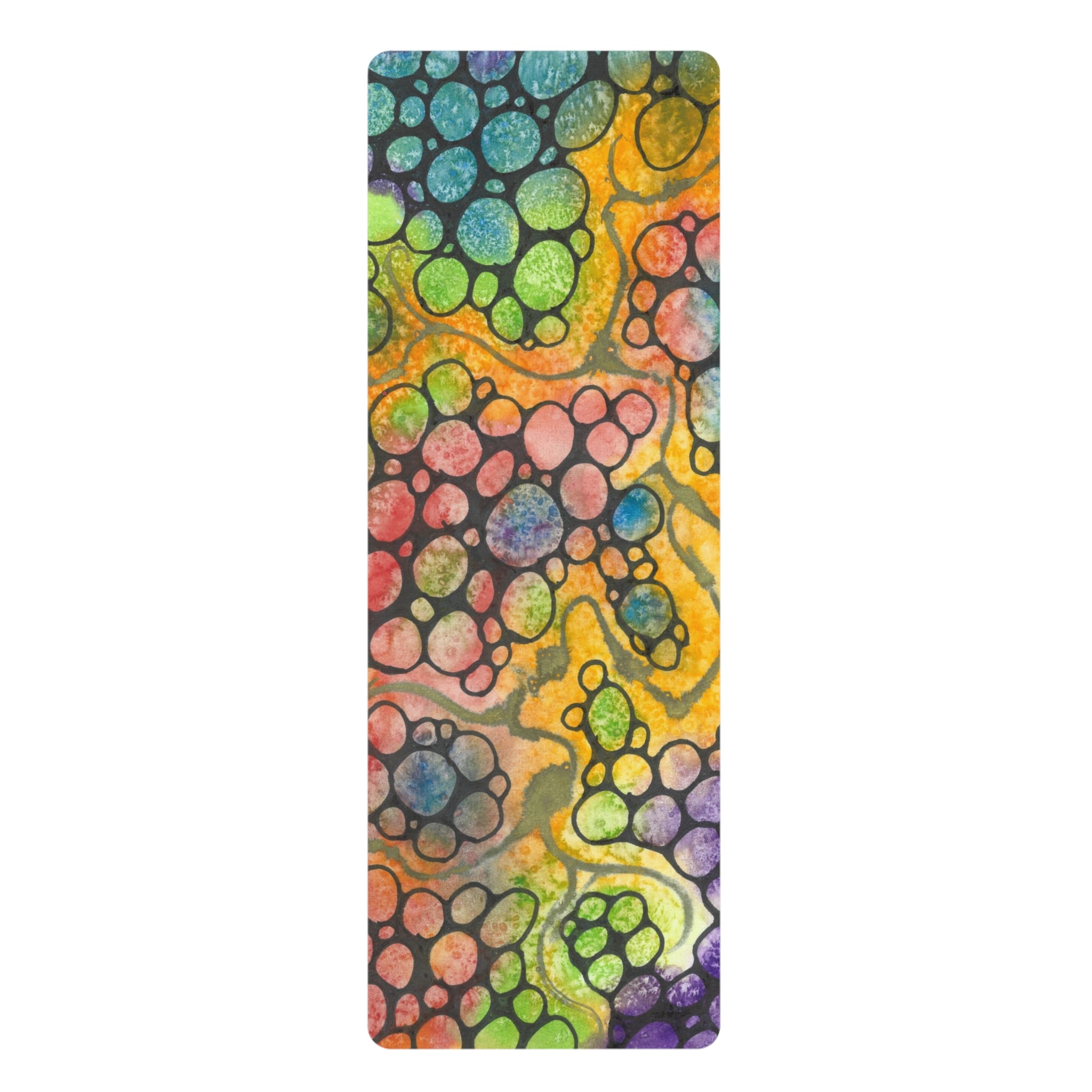 Yoga Mats and Gym Mats. Colourful Abstract Designs. Perfect for Home, Yoga or Gym Class, or a Special Gift #77 River Of Dreams