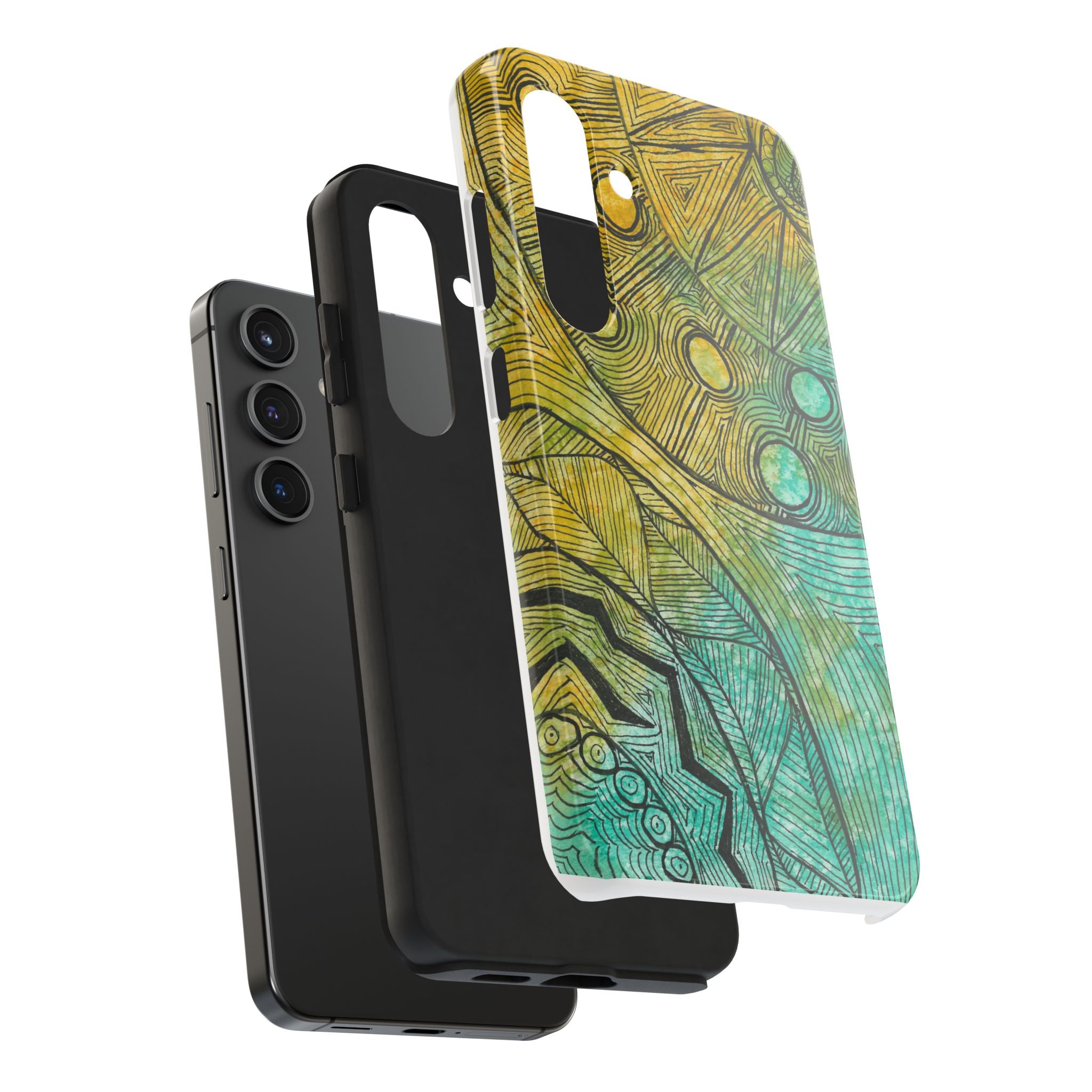Tough Phone Case - All iPhones and Samsung Galaxys - Exciting Abstract Design #27 Come What May