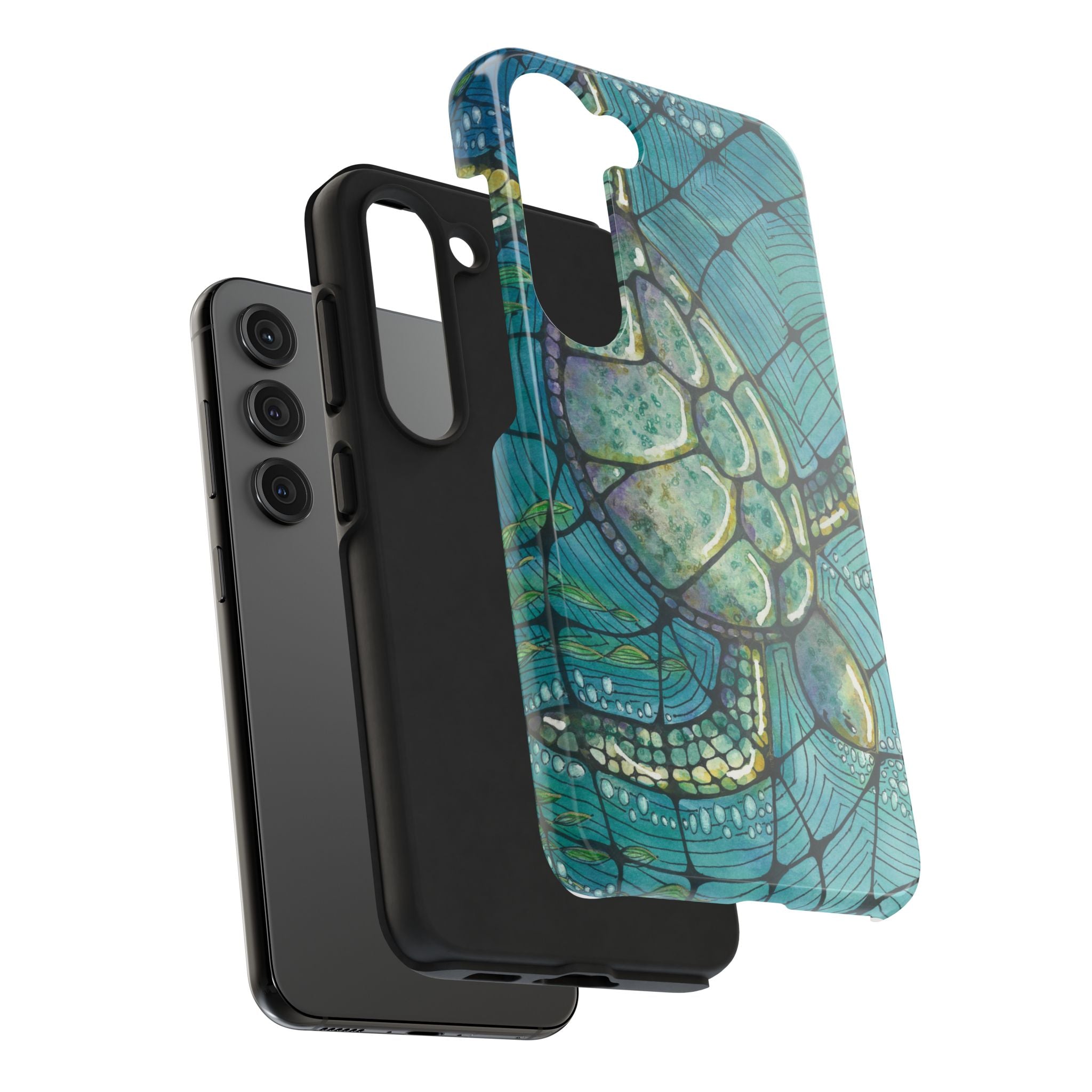 Tough Phone Case - All iPhones and Samsung Galaxys - Exciting Abstract Design #73 Turtling Along
