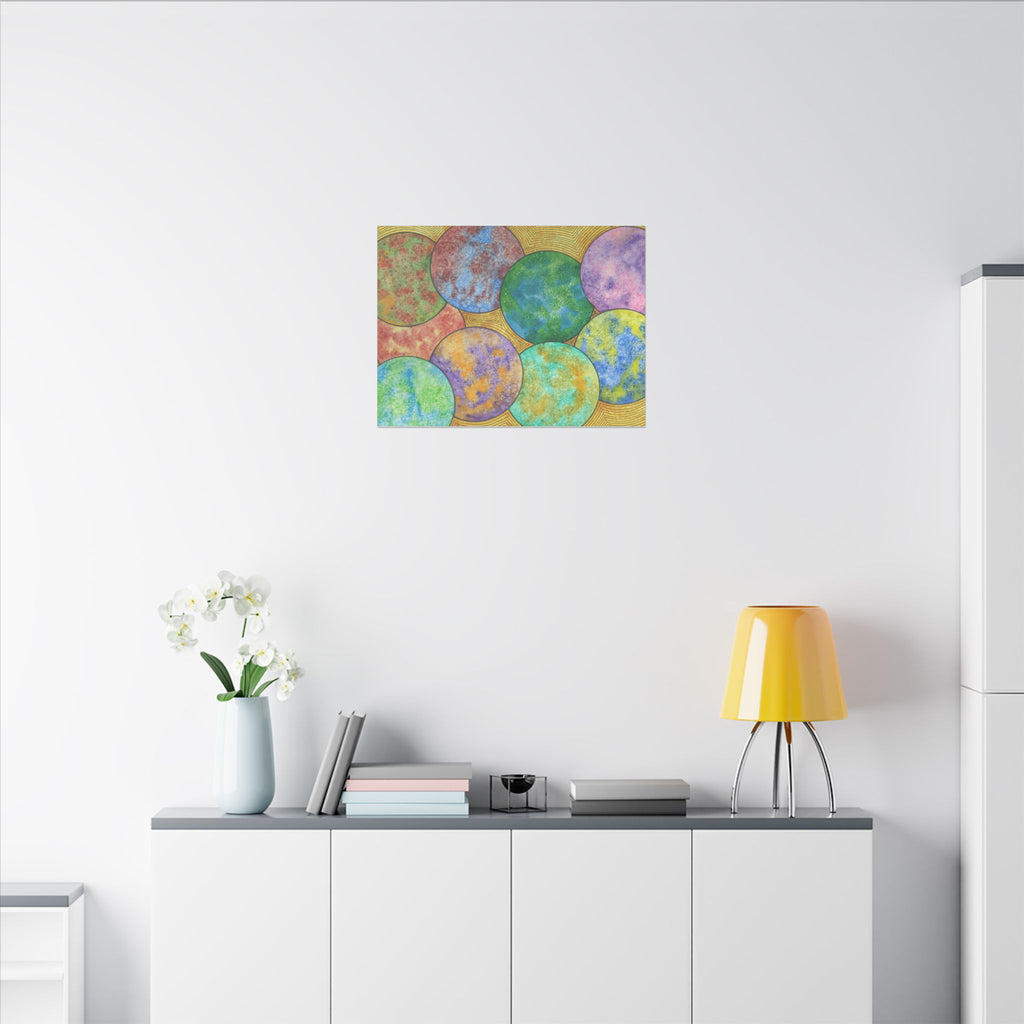Large Colourful Wall Art, Canvas Prints, For Office, Bedroom or Living Room, or Special Gift #61 Worlds Apart