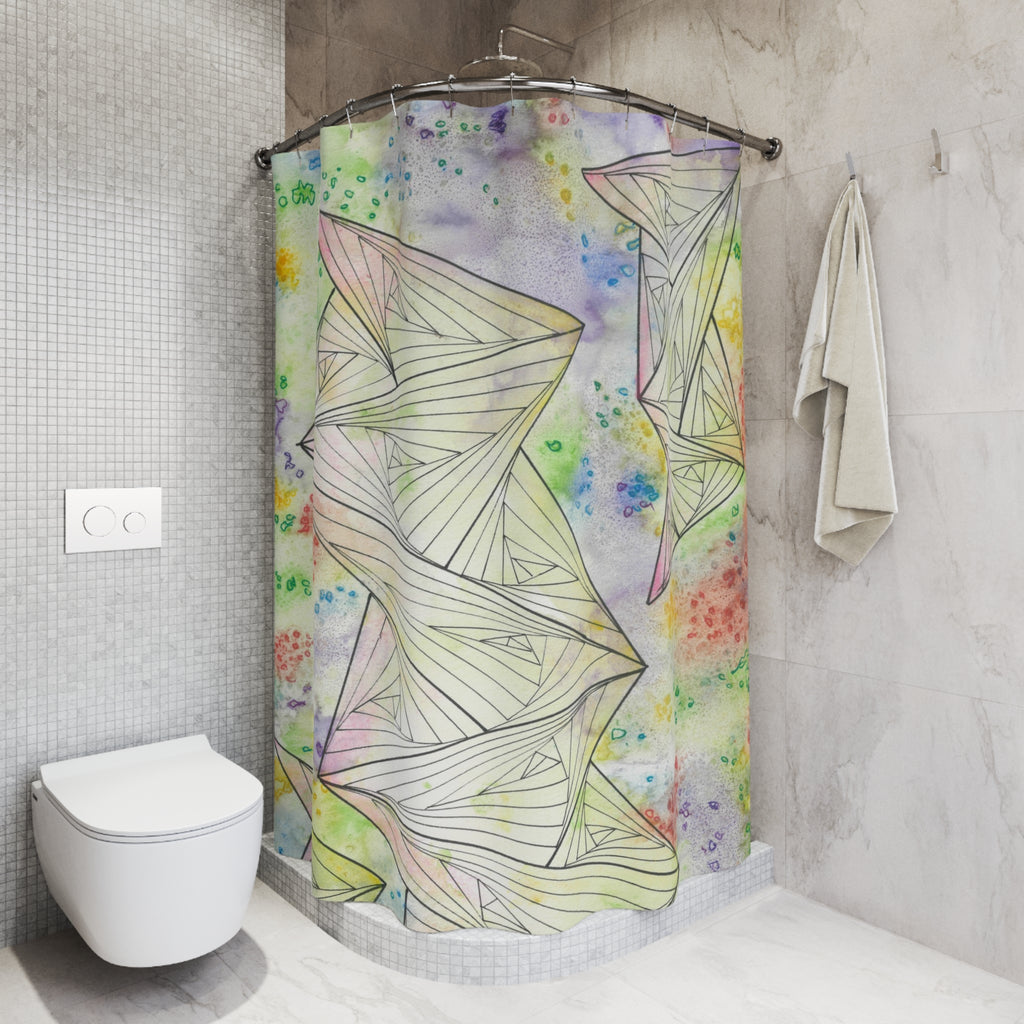 Beautiful Shower Curtains to Refresh Your Bathroom. Colourful Abstract Designs. Perfect For Your Bathroom or Special House-Warming Gift #59 Your Choice