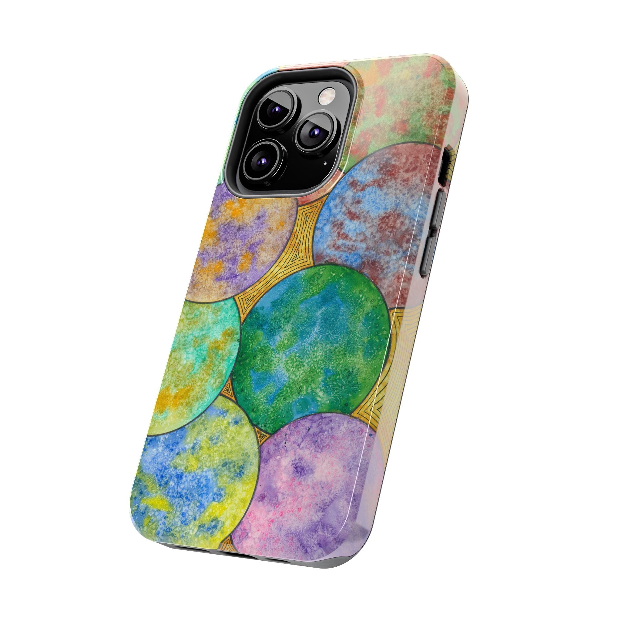 Tough Phone Case - All iPhones and Samsung Galaxys - Exciting Abstract Design #61 Worlds Apart
