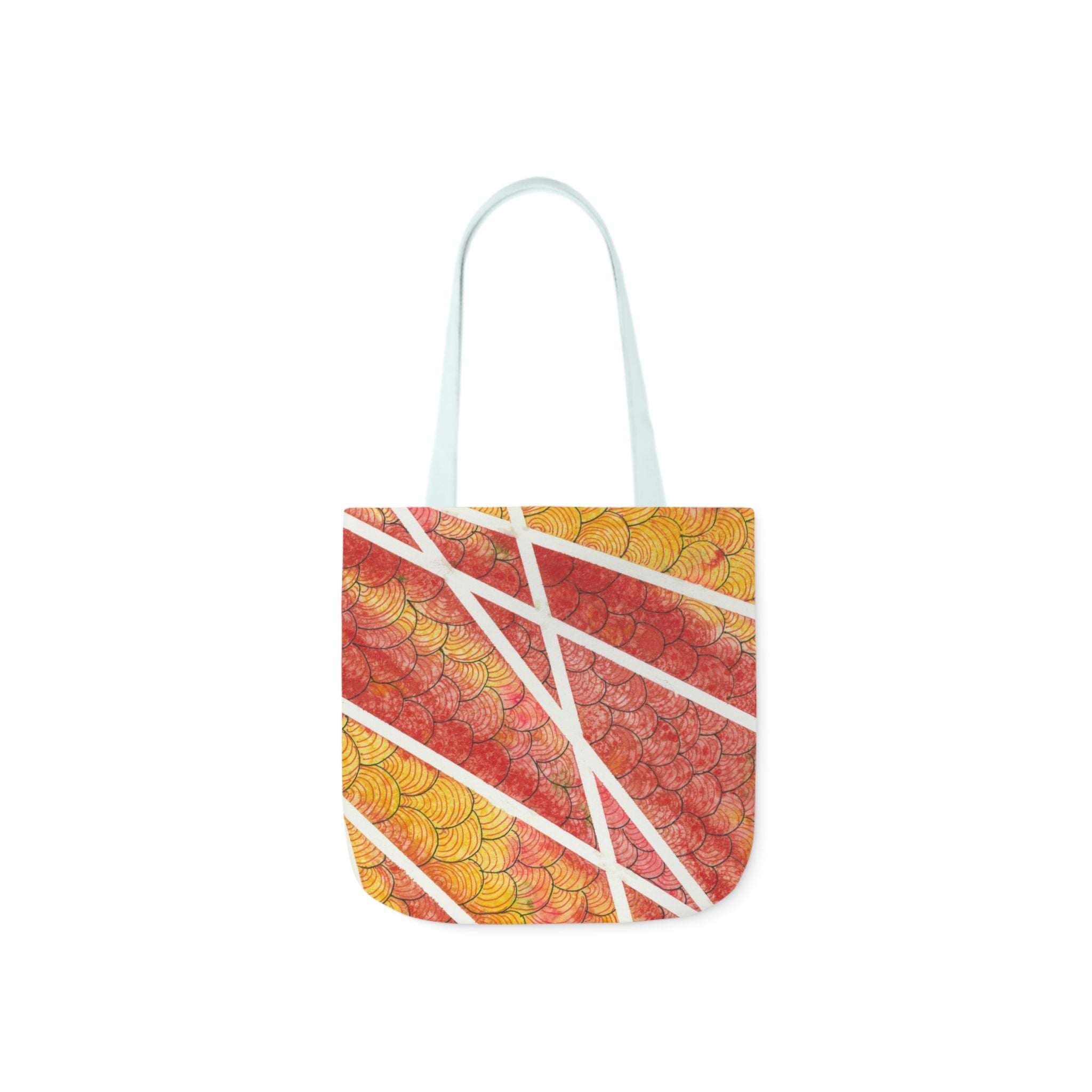 Canvas Tote Bags, Colourful Abstract Designs, 5-Color Straps, 3 Sizes.  For Family and friends or a Special Gift #67 Max Mimosa