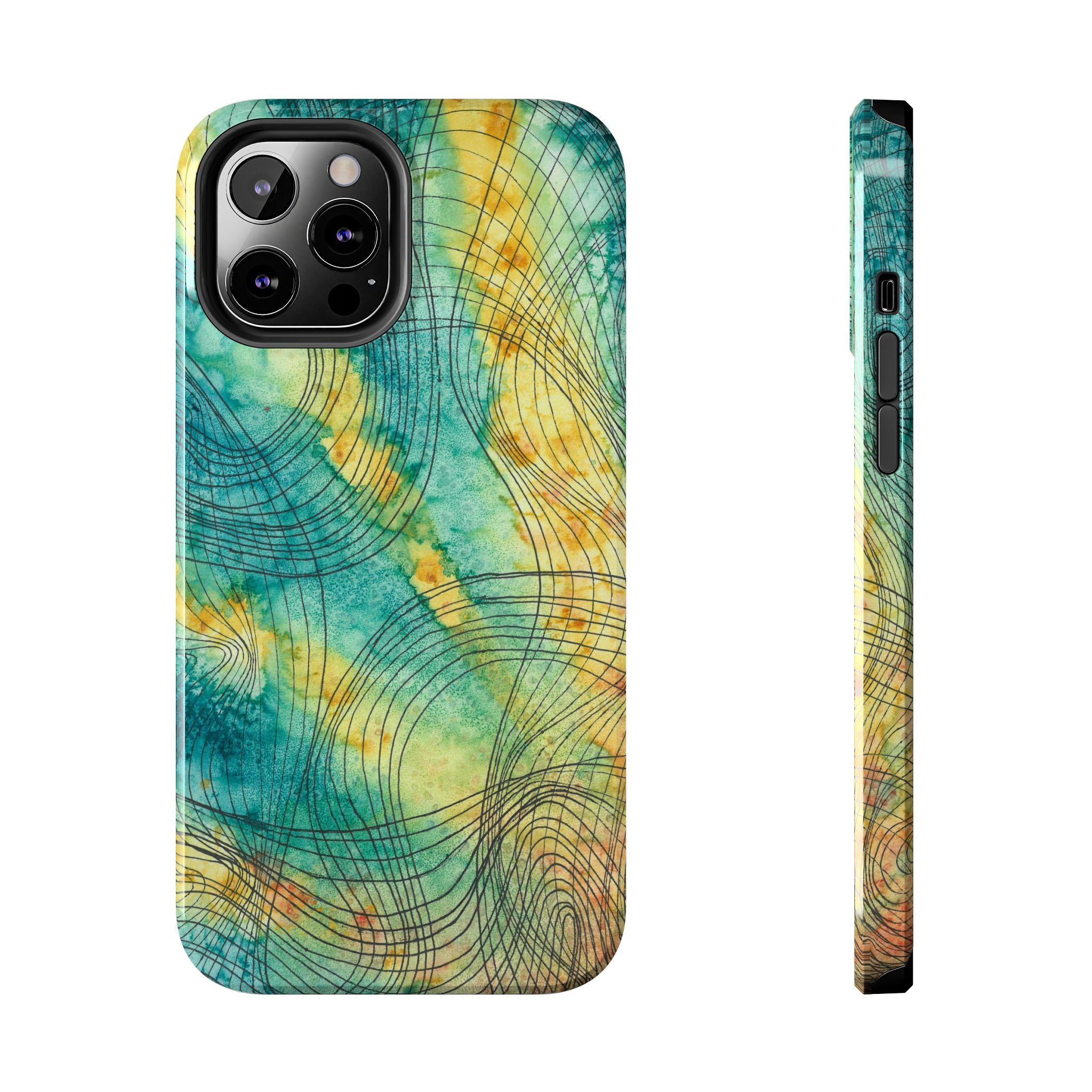 Tough Phone Case - All iPhones and Samsung Galaxys - Exciting Abstract Design #81 The Only Way Is Up
