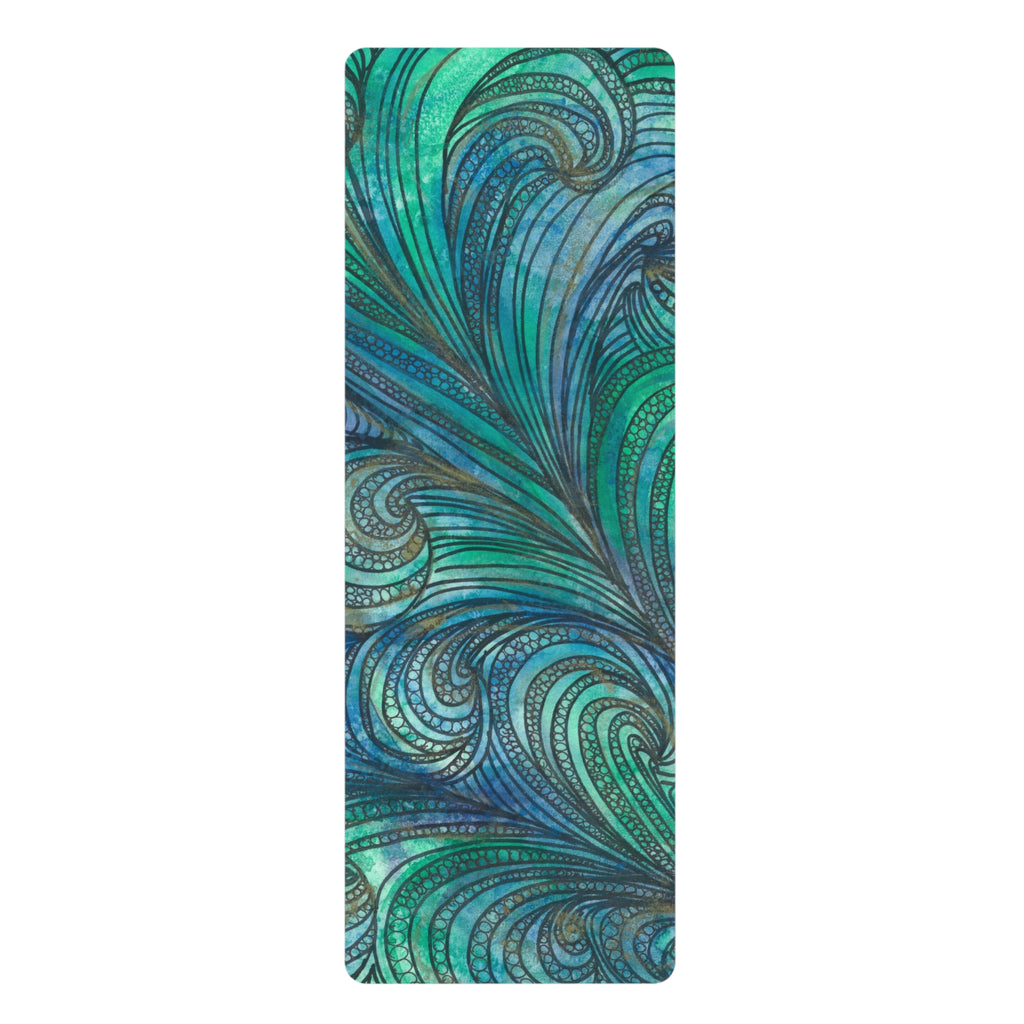 Yoga Mats and Gym Mats. Colourful Abstract Designs. Perfect for Home, Yoga or Gym Class, or a Special Gift #71 Call Of The Sea