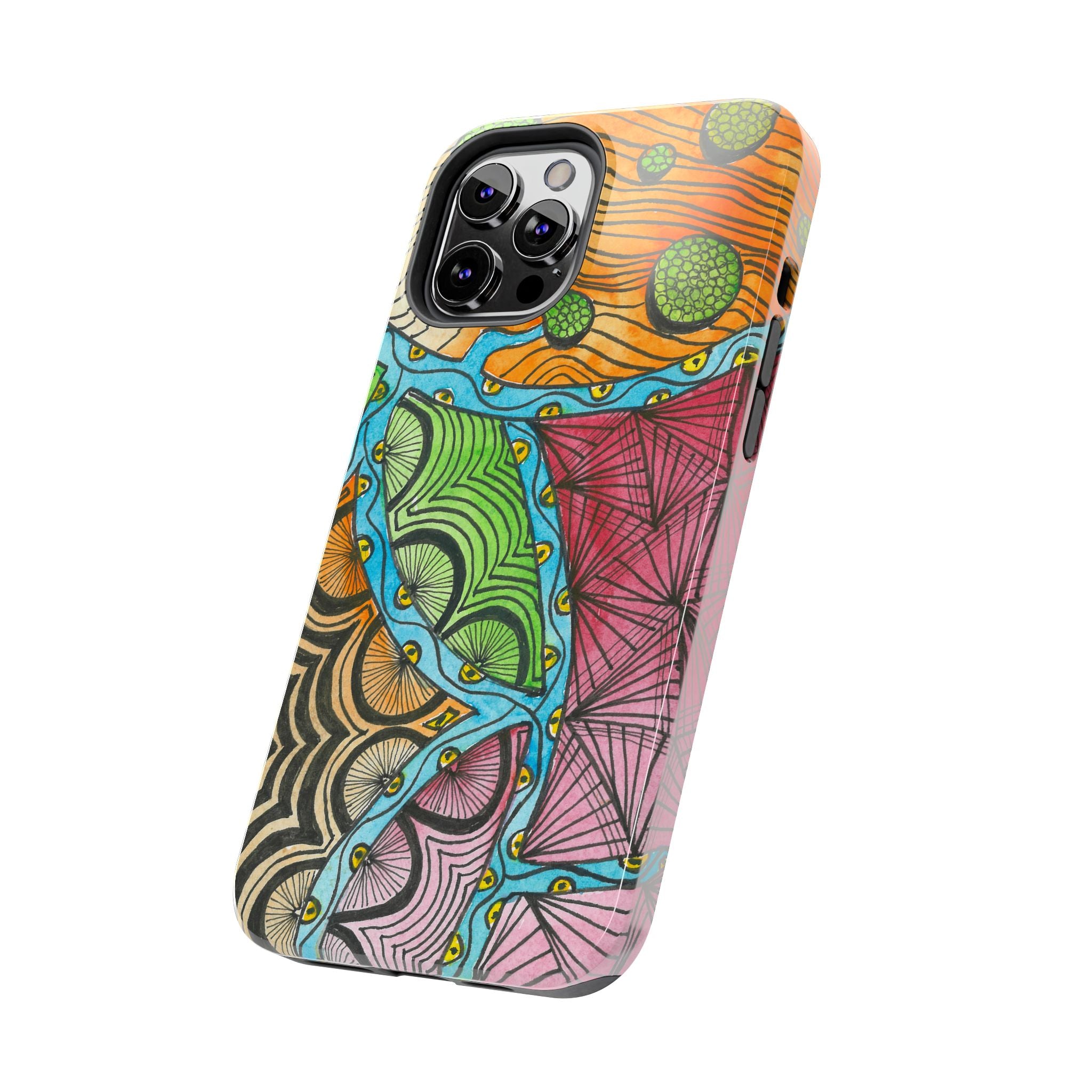 Tough Phone Case - All iPhones and Samsung Galaxys - Exciting Abstract Design #11 Today's The Day