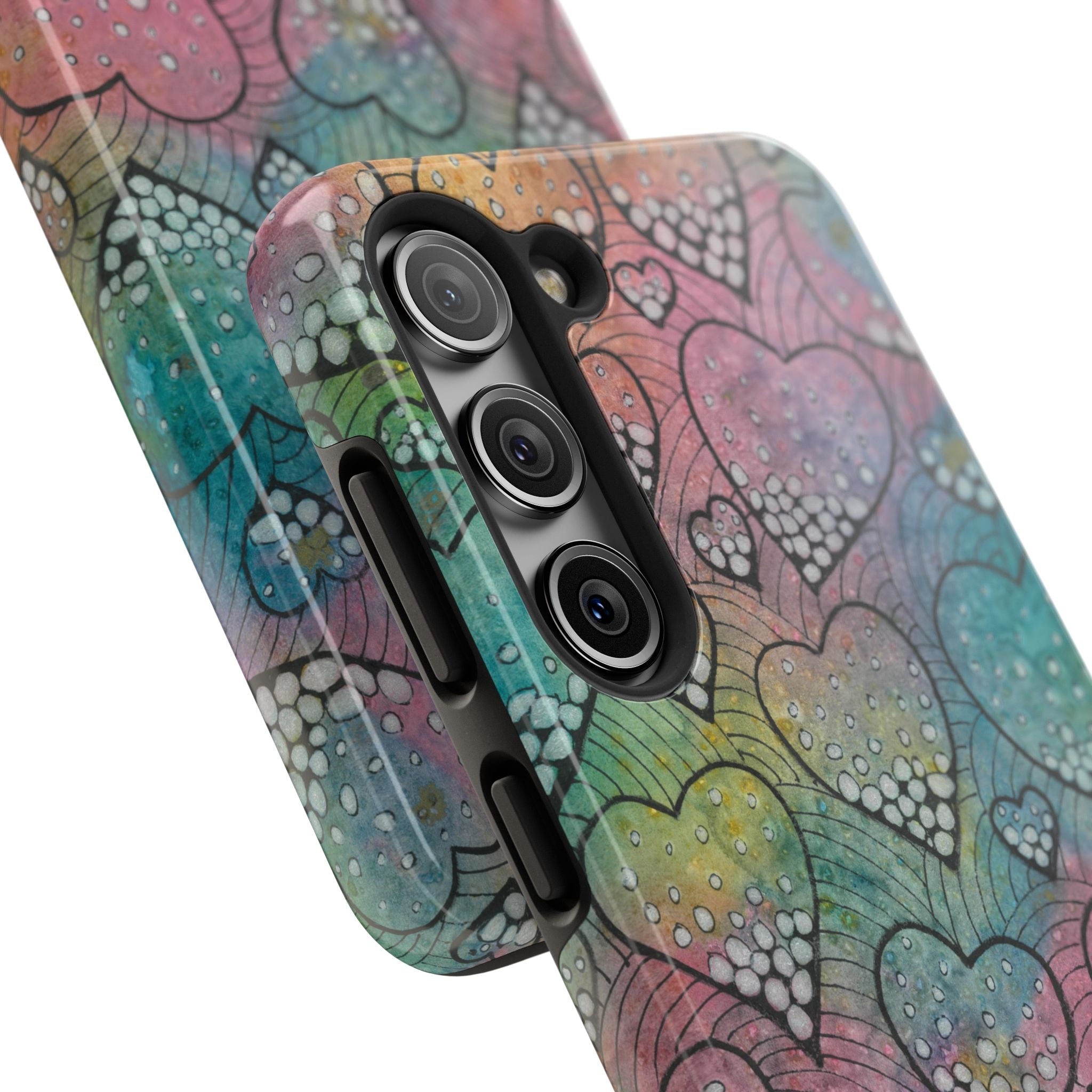 Tough Phone Case - All iPhones and Samsung Galaxys - Exciting Abstract Design #97 What's Love Got To Do With It