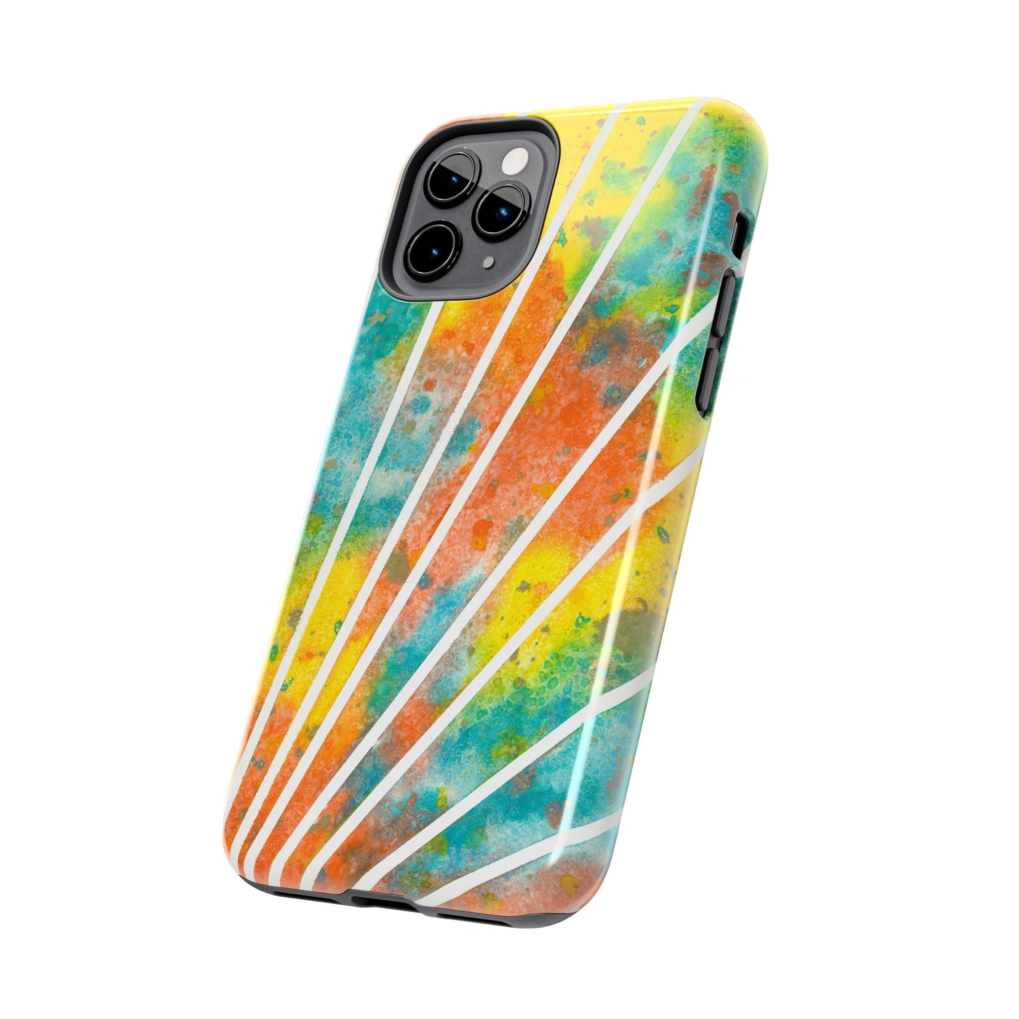 Tough Phone Case - All iPhones and Samsung Galaxys - Exciting Abstract Design #101 Your Energy Radiates