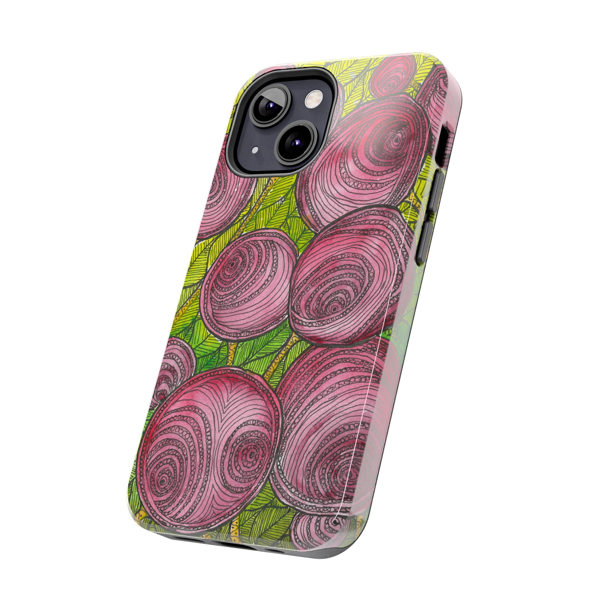 Tough Phone Case - All iPhones and Samsung Galaxys - Exciting Abstract Design #9 Spaced Blossoms