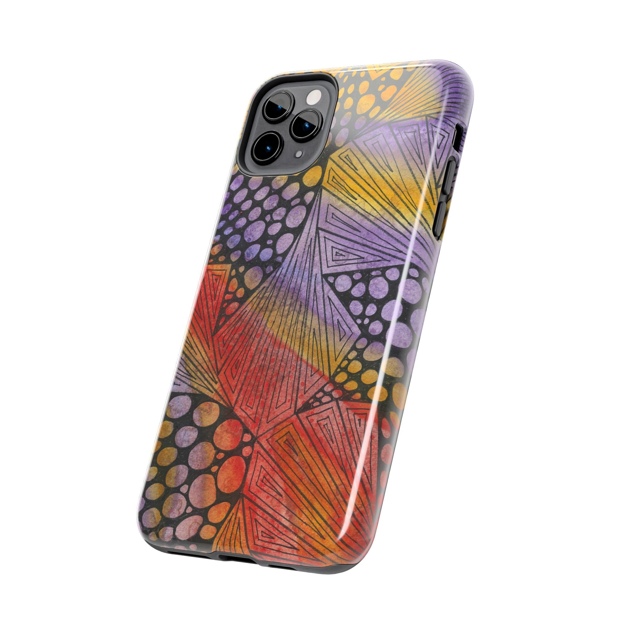 Tough Phone Case - All iPhones and Samsung Galaxys - Exciting Abstract Design #82 Fighting Delusions