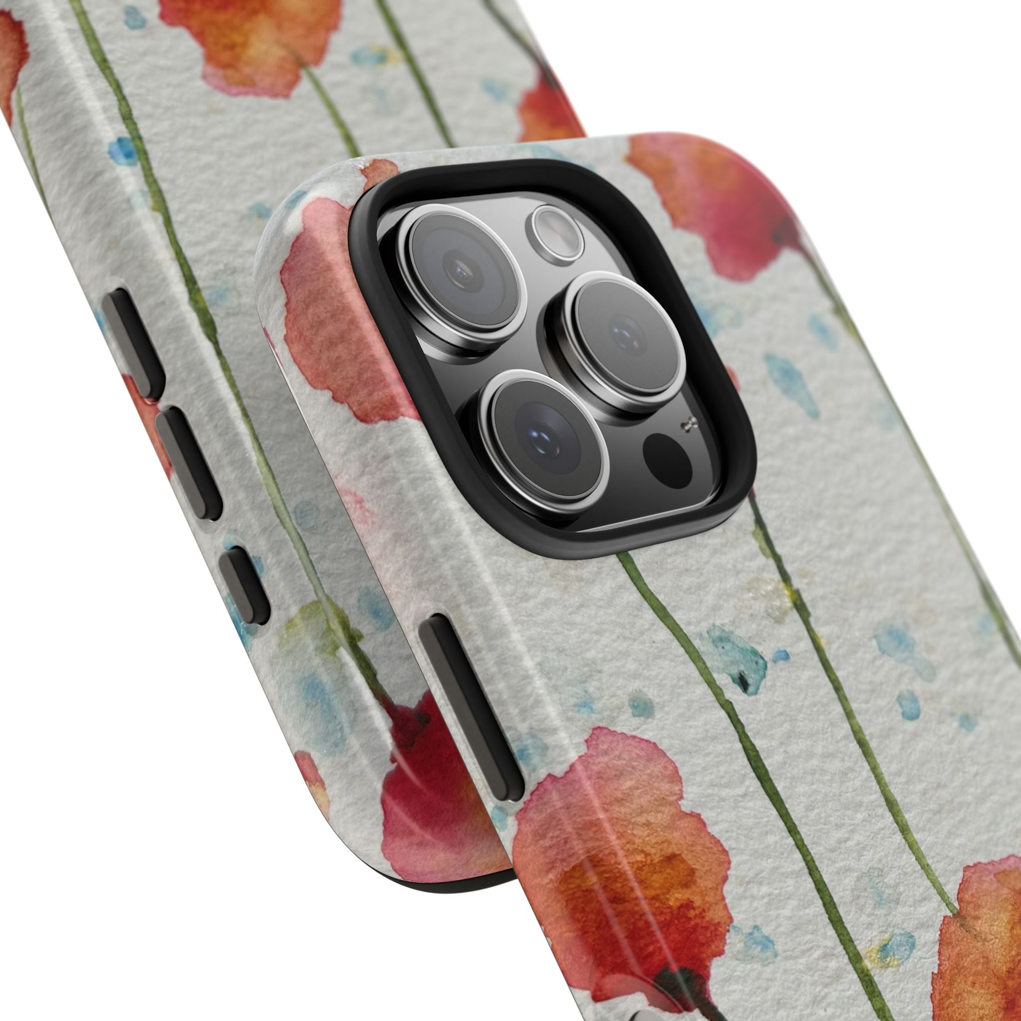 Tough Phone Case - All iPhones and Samsung Galaxys - Exciting Abstract Design #94 Poppies Galore