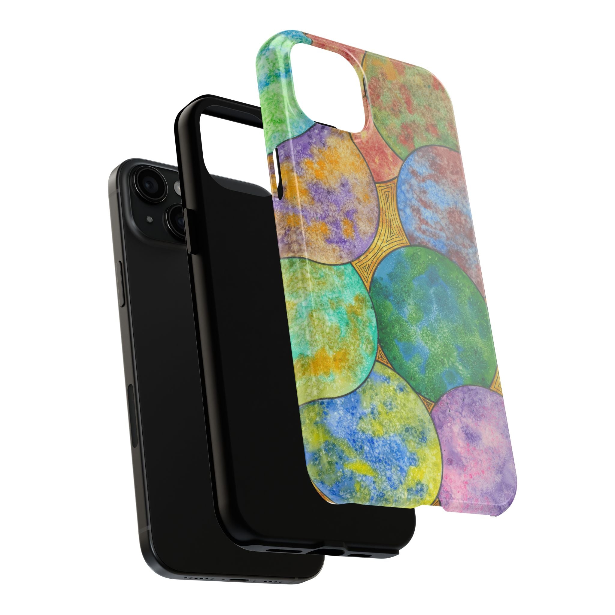 Tough Phone Case - All iPhones and Samsung Galaxys - Exciting Abstract Design #61 Worlds Apart