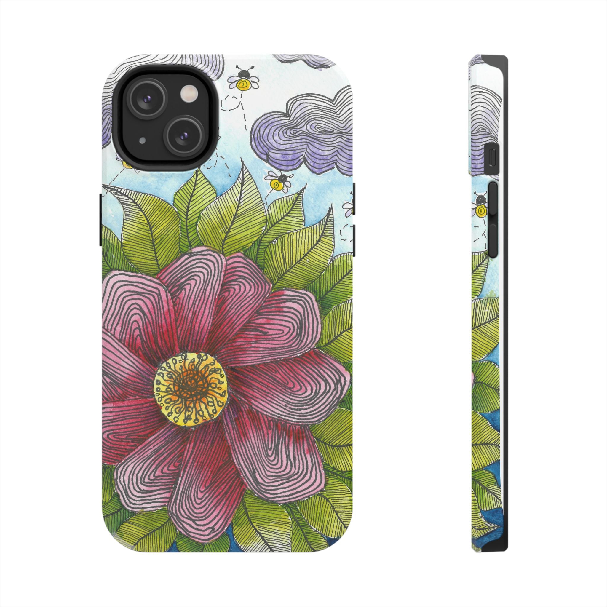 Tough Phone Case - All iPhones and Samsung Galaxys - Exciting Abstract Design  #4 Bloom'n