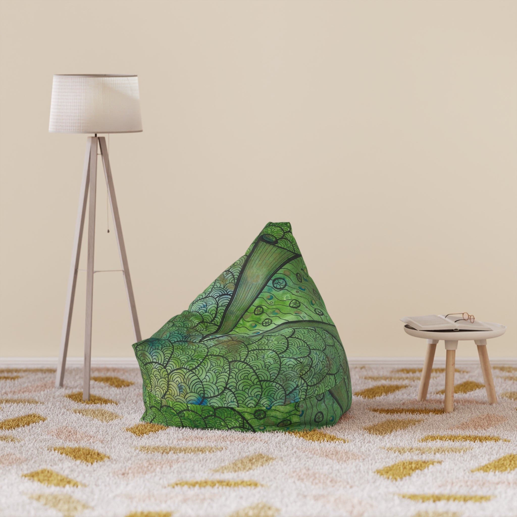 Bean Bag Chair Covers For Indoor & Outdoor - 2 Sizes - Exciting Abstract Design #69 New Horizons