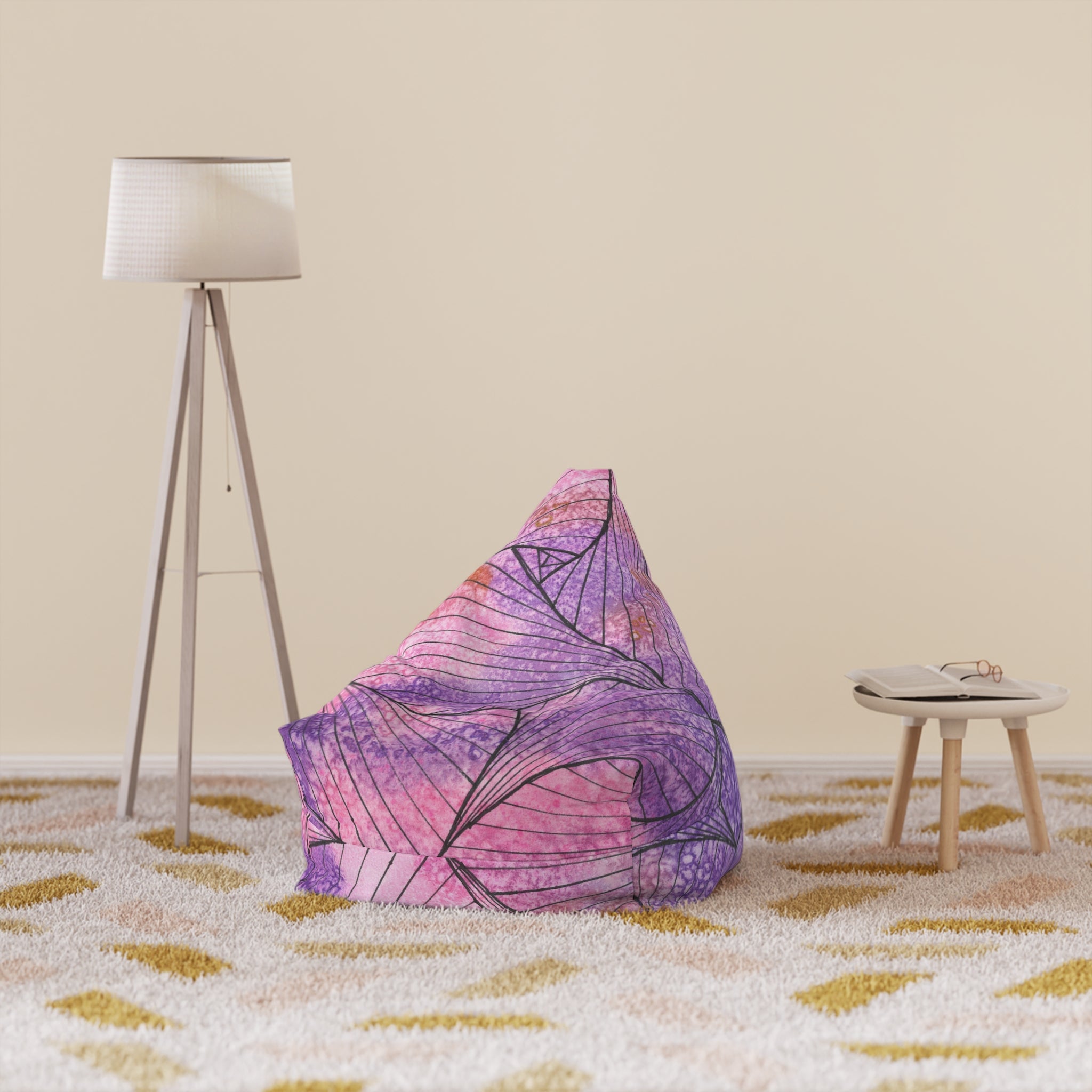 Bean Bag Chair Covers For Indoor & Outdoor - 2 Sizes - Exciting Abstract Design #34 Theres Always Hope
