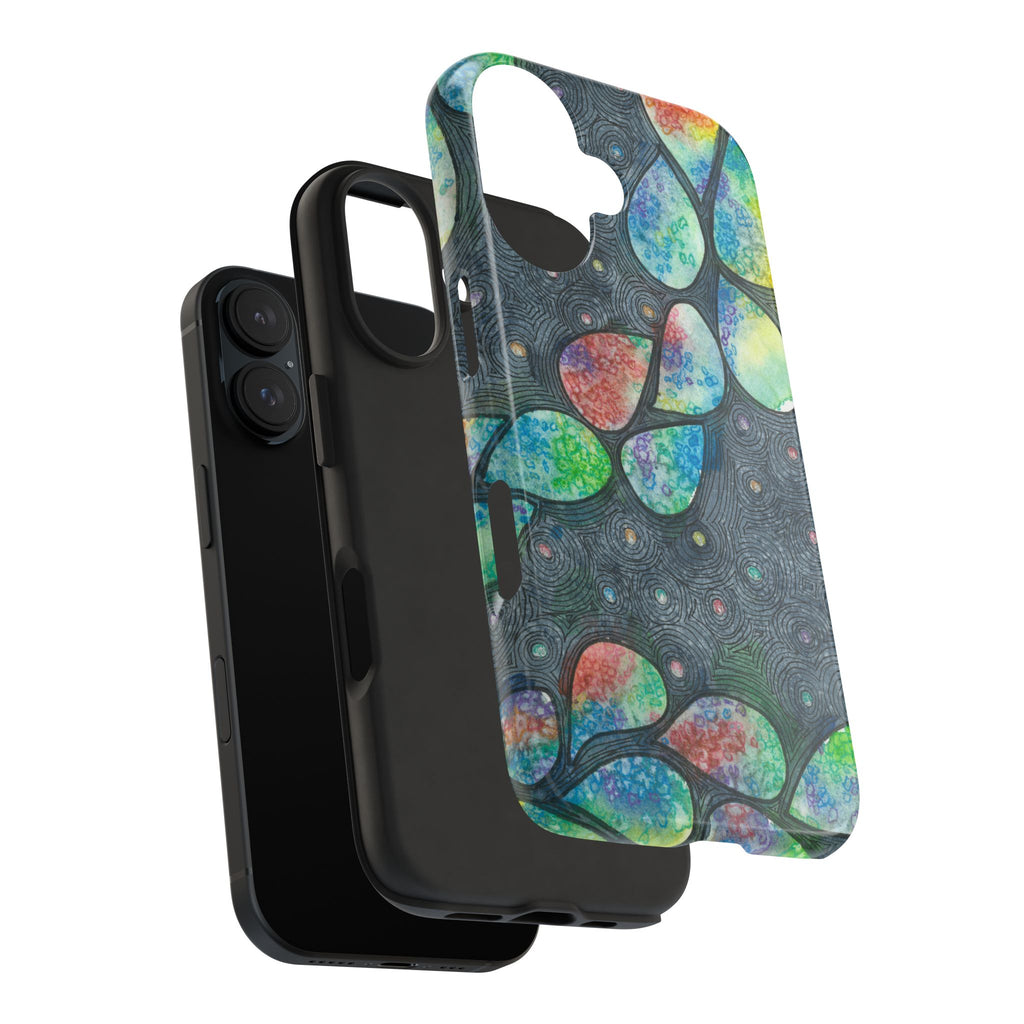 Tough Phone Case - All iPhones and Samsung Galaxys - Exciting Abstract Design #30 Give Us A Minute