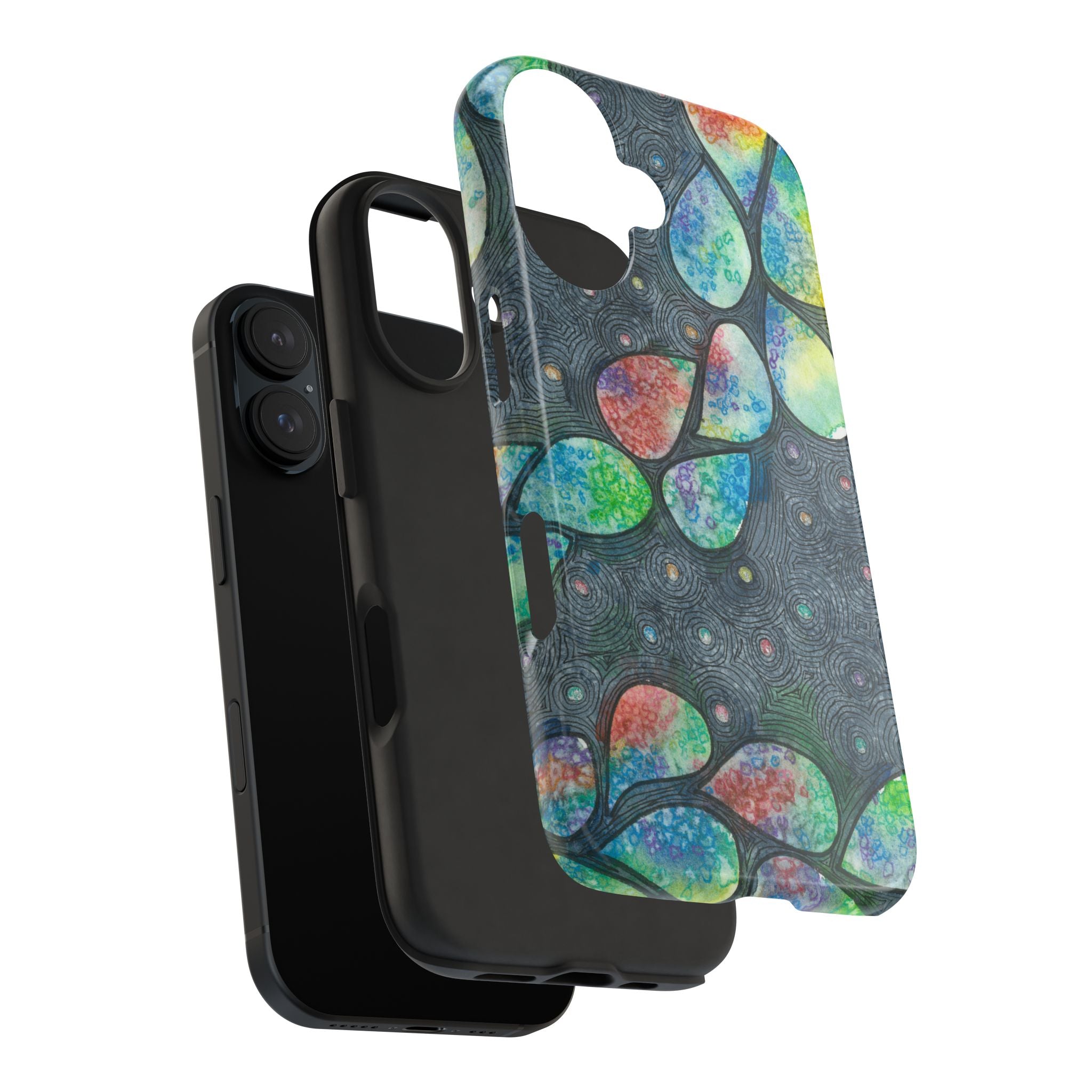 Tough Phone Case - All iPhones and Samsung Galaxys - Exciting Abstract Design #30 Give Us A Minute