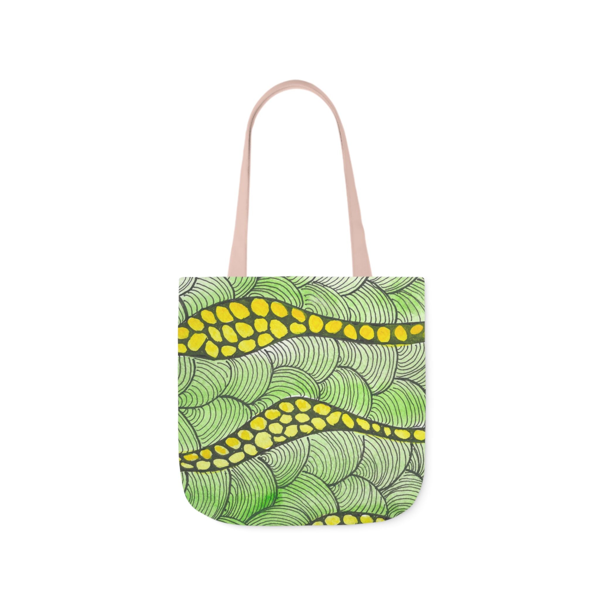 Canvas Tote Bags, Colourful Abstract Designs, 5-Color Straps, 3 Sizes.  For Family and friends or a Special Gift #13 Watcha Thinking