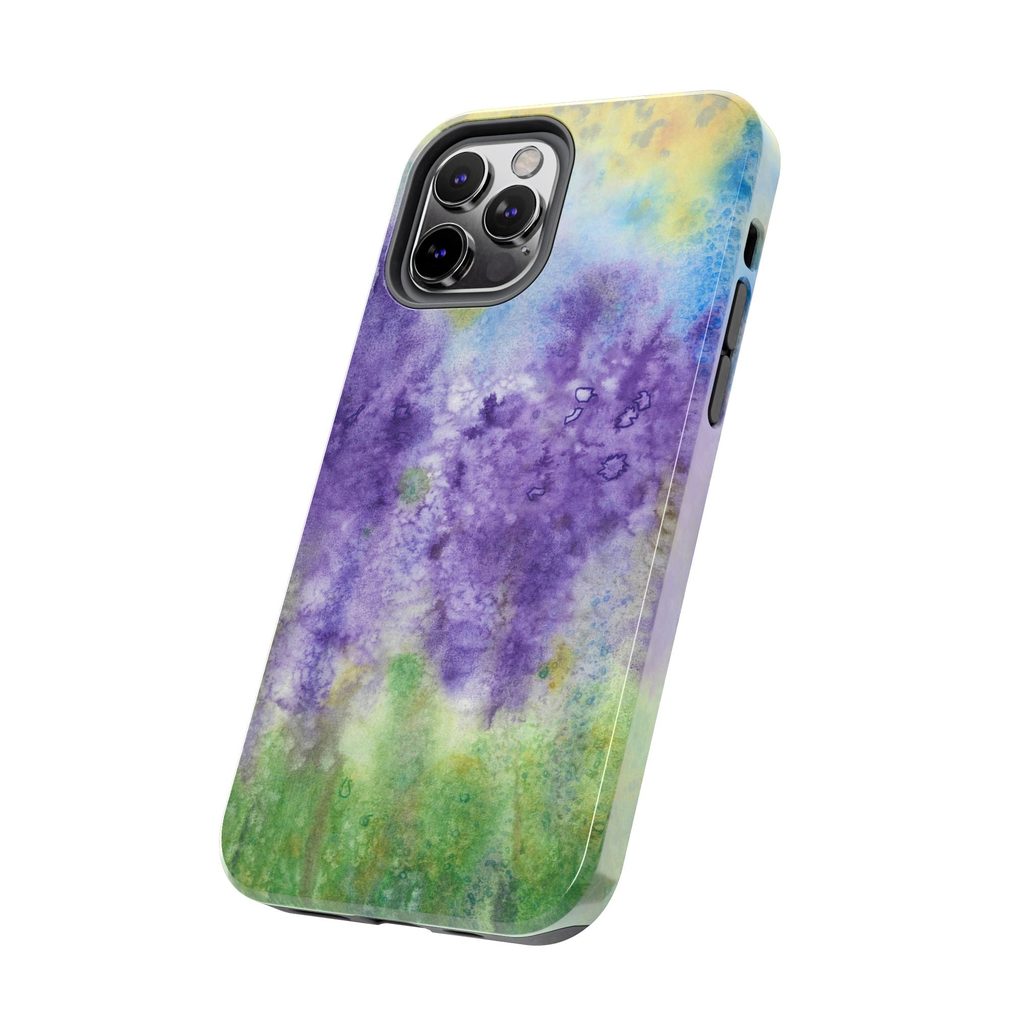 Tough Phone Case - All iPhones and Samsung Galaxys - Exciting Abstract Design #74 Lavender Fields