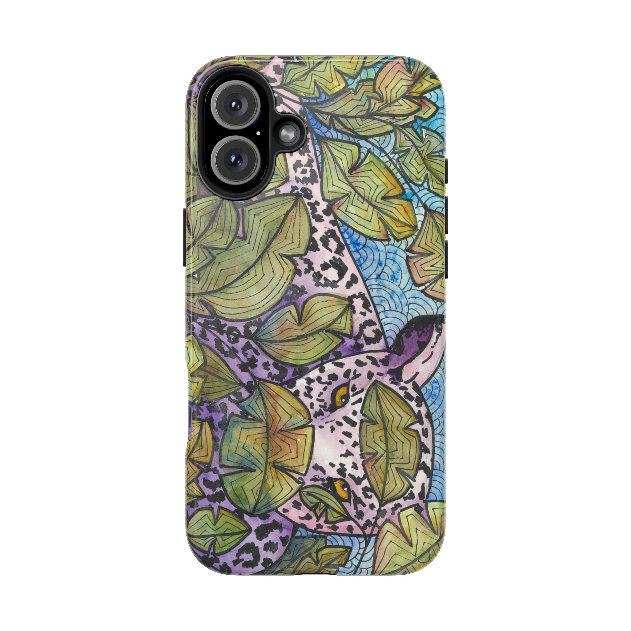Tough Phone Case - All iPhones and Samsung Galaxys - Exciting Abstract Design #76 Purrfect Blend