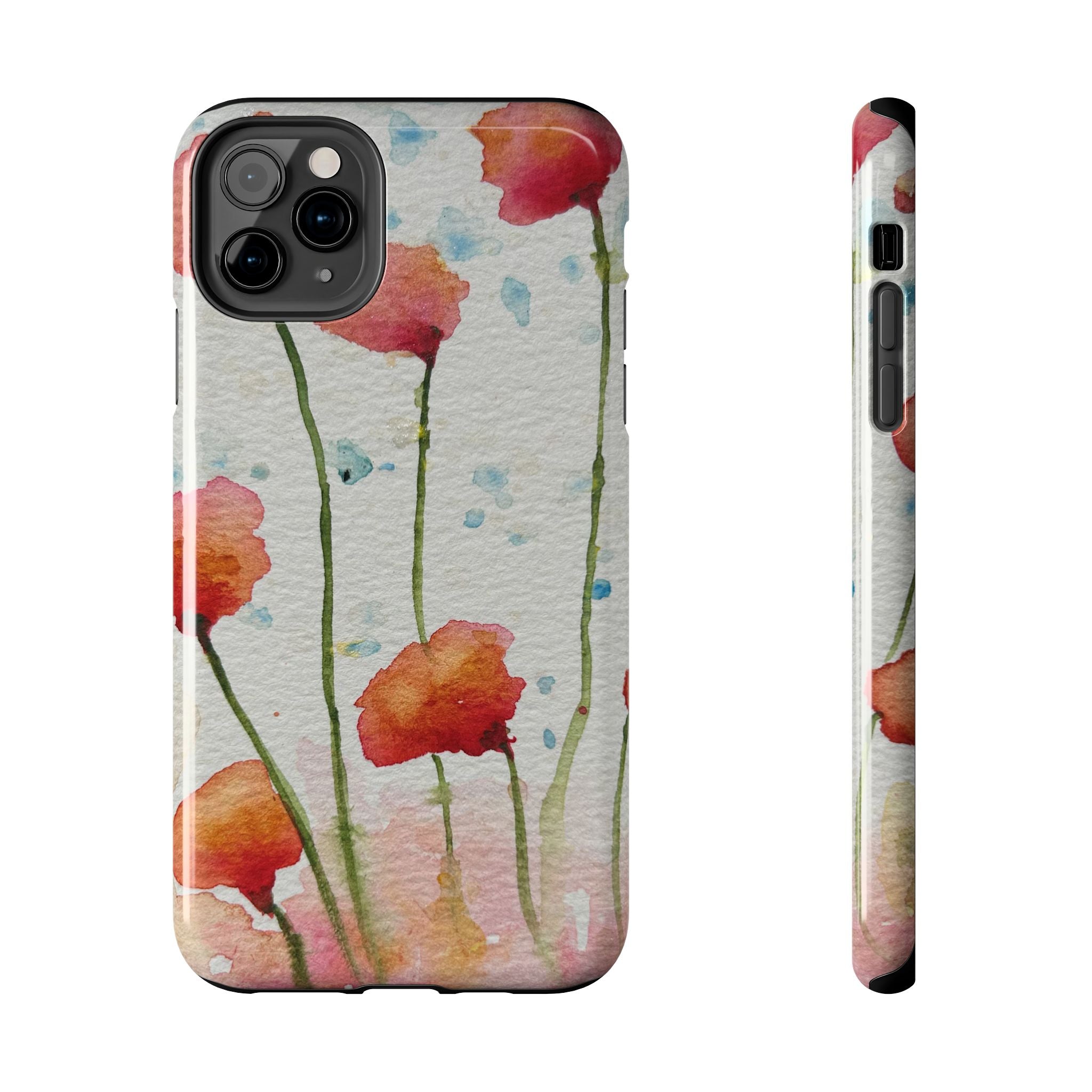 Tough Phone Case - All iPhones and Samsung Galaxys - Exciting Abstract Design #94 Poppies Galore