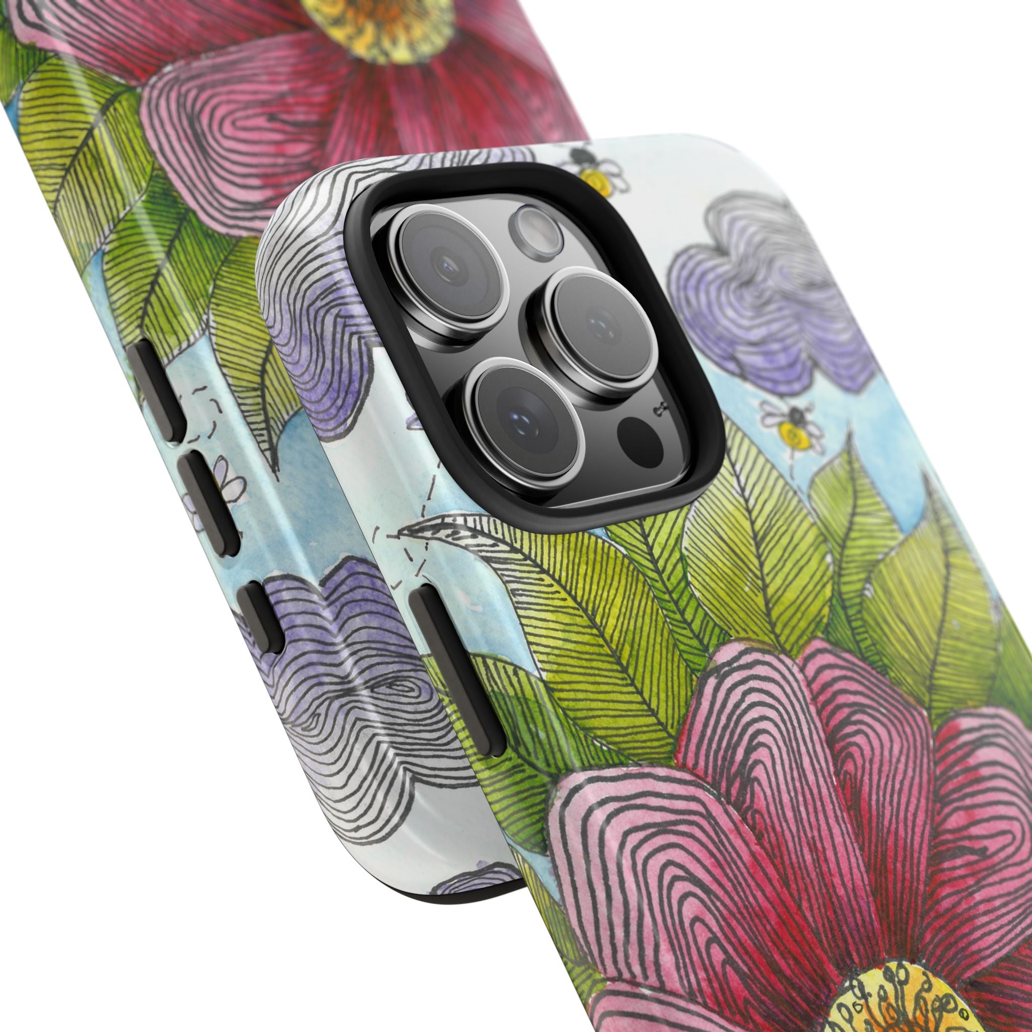 Tough Phone Case - All iPhones and Samsung Galaxys - Exciting Abstract Design  #4 Bloom'n
