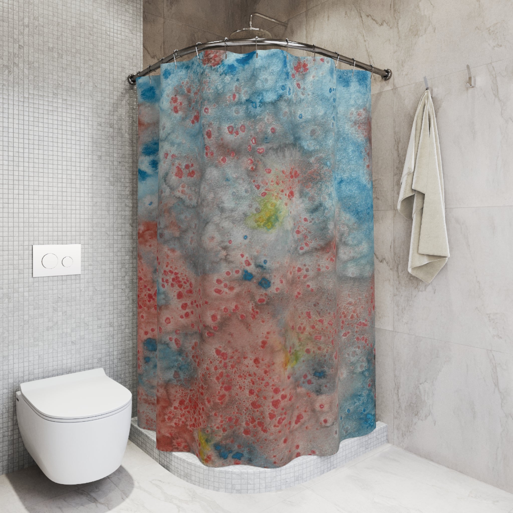 Beautiful Shower Curtains to Refresh Your Bathroom. Colourful Abstract Designs. Perfect For Your Bathroom or Special House-Warming Gift #53 The Reef