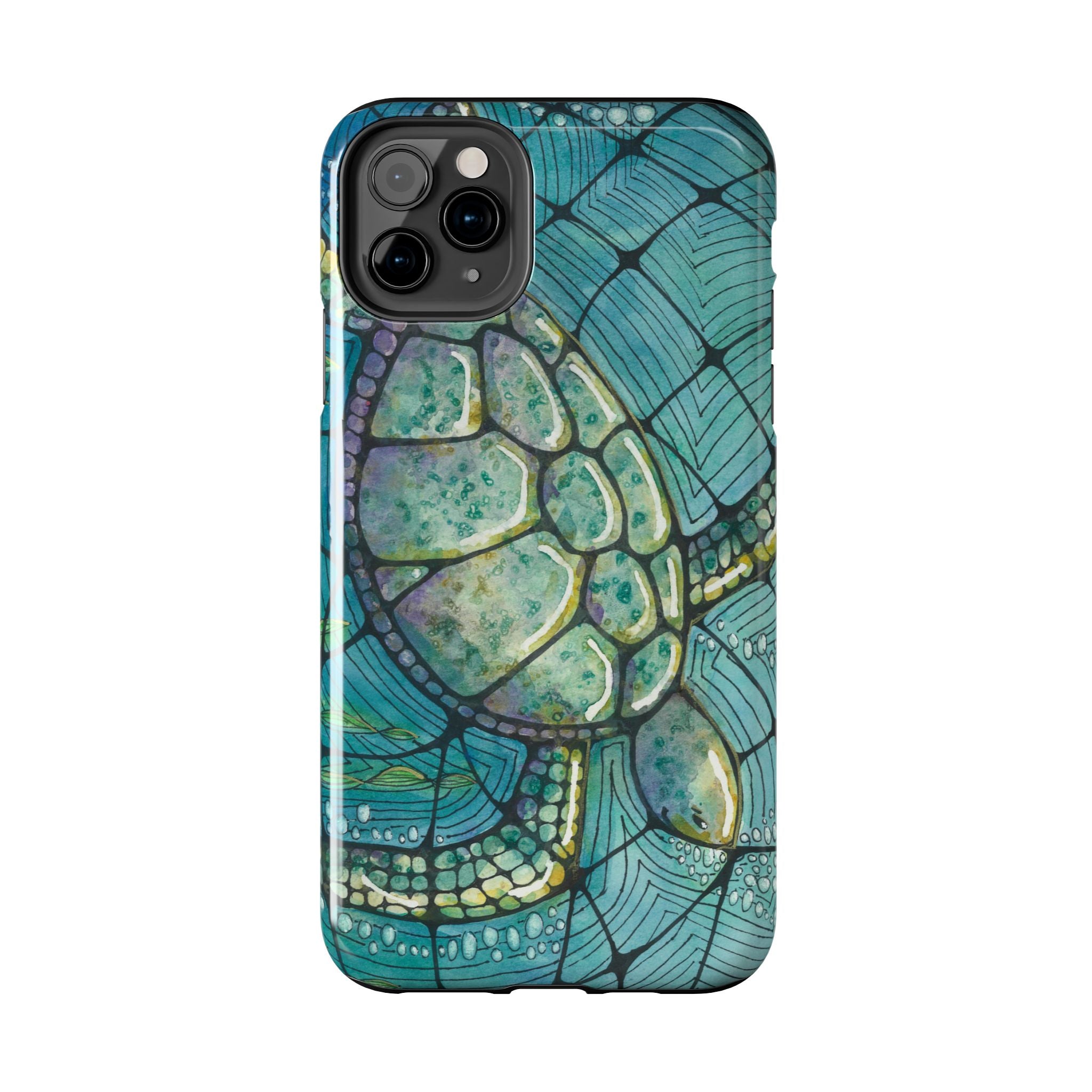 Tough Phone Case - All iPhones and Samsung Galaxys - Exciting Abstract Design #73 Turtling Along