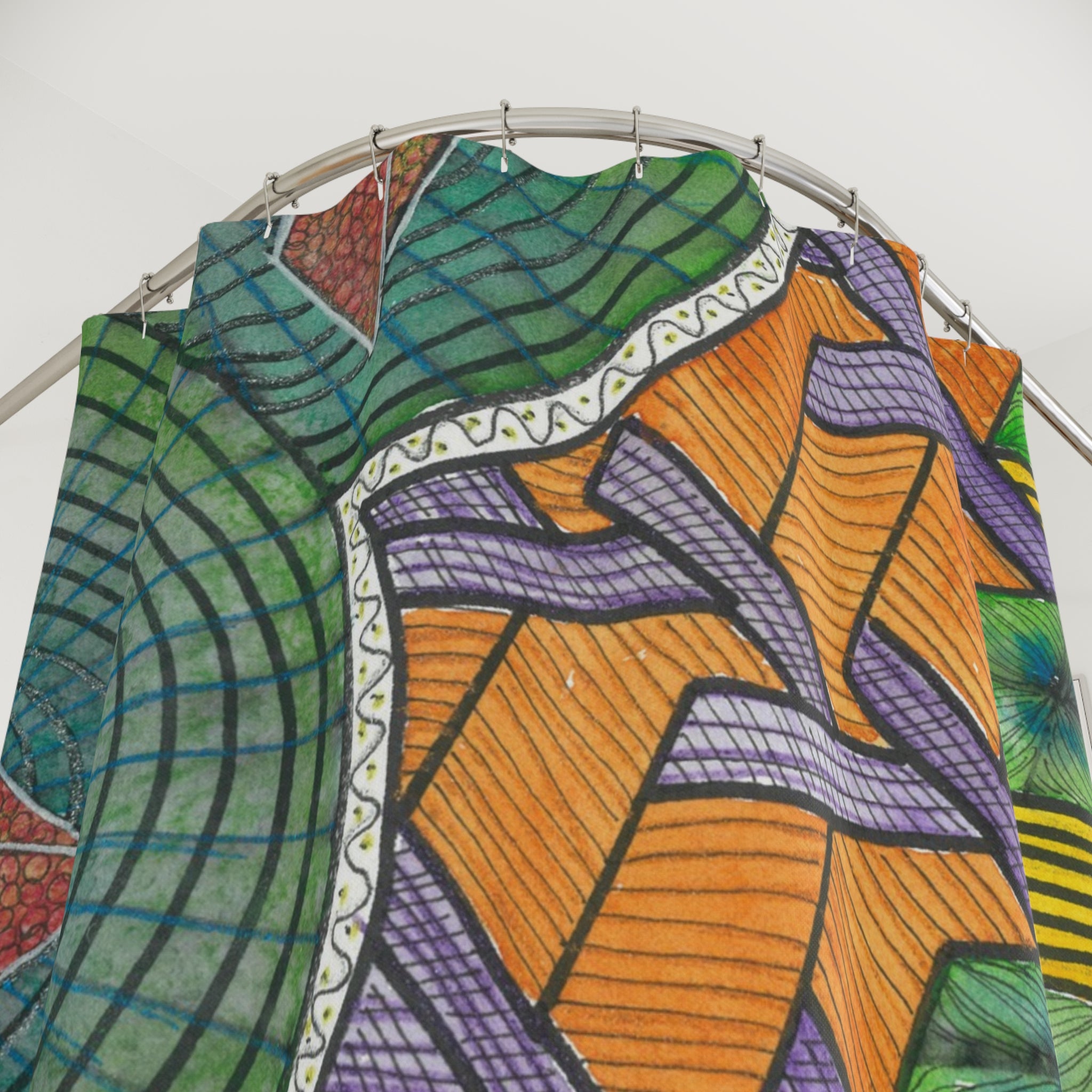 Beautiful Shower Curtains to Refresh Your Bathroom. Colourful Abstract Designs. Perfect For Your Bathroom or Special House-Warming Gift #31 T'Eye Land