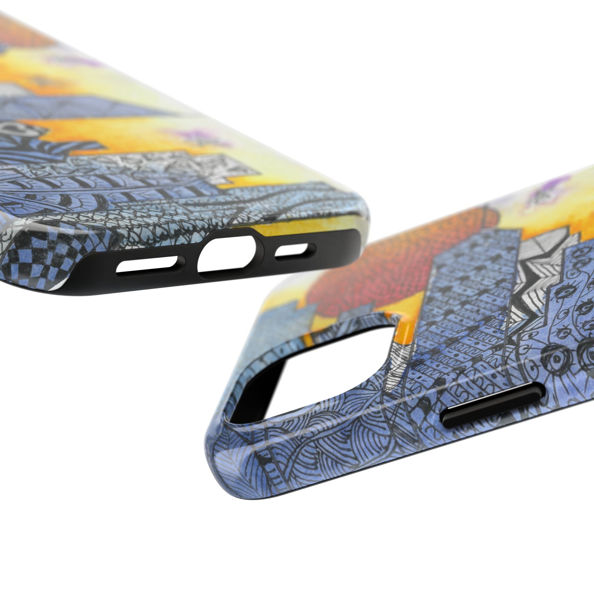 Tough Phone Case - All iPhones and Samsung Galaxys - Exciting Abstract Design #5 In The Shadows