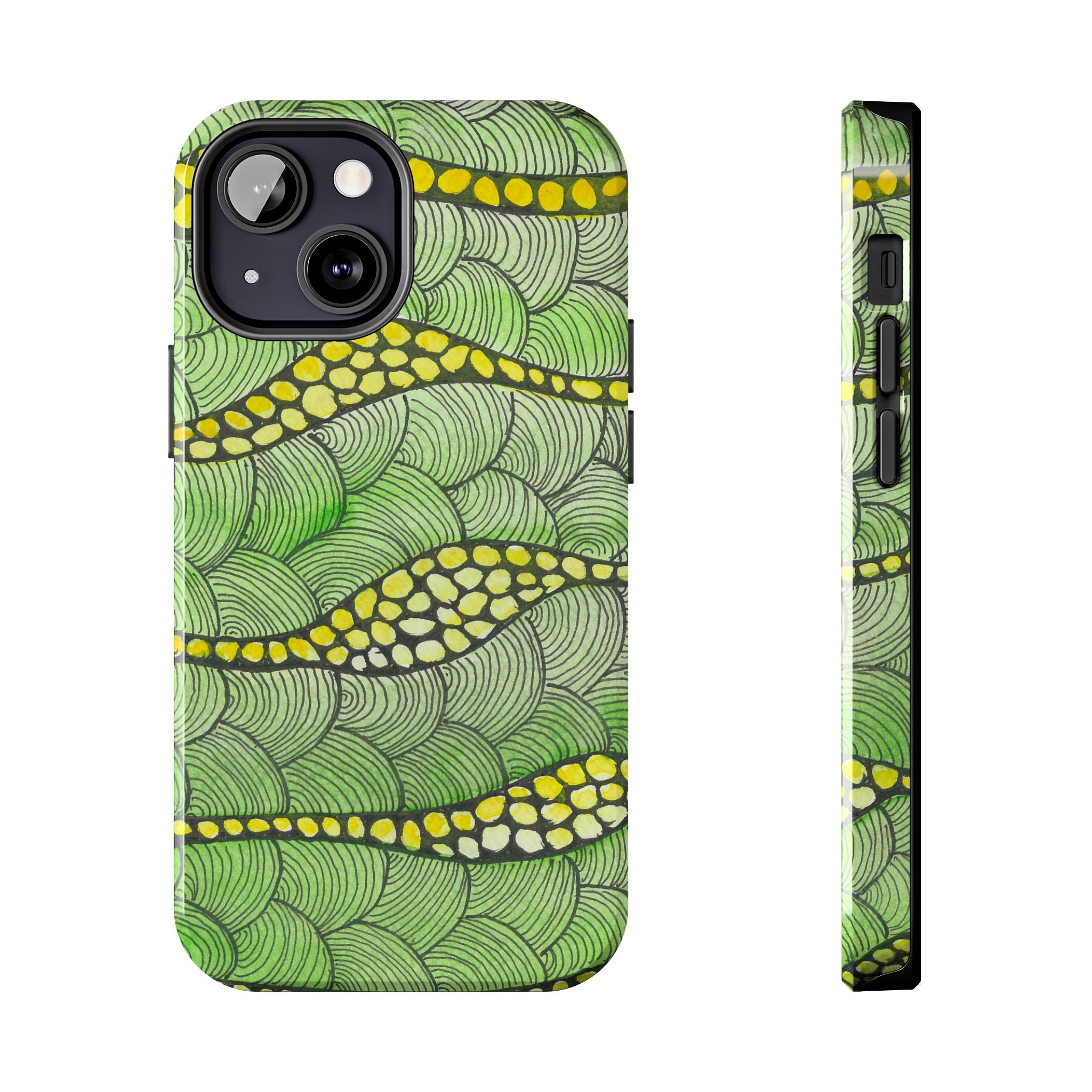 Tough Phone Case - All iPhones and Samsung Galaxys - Exciting Abstract Design #13 Watcha Thinking