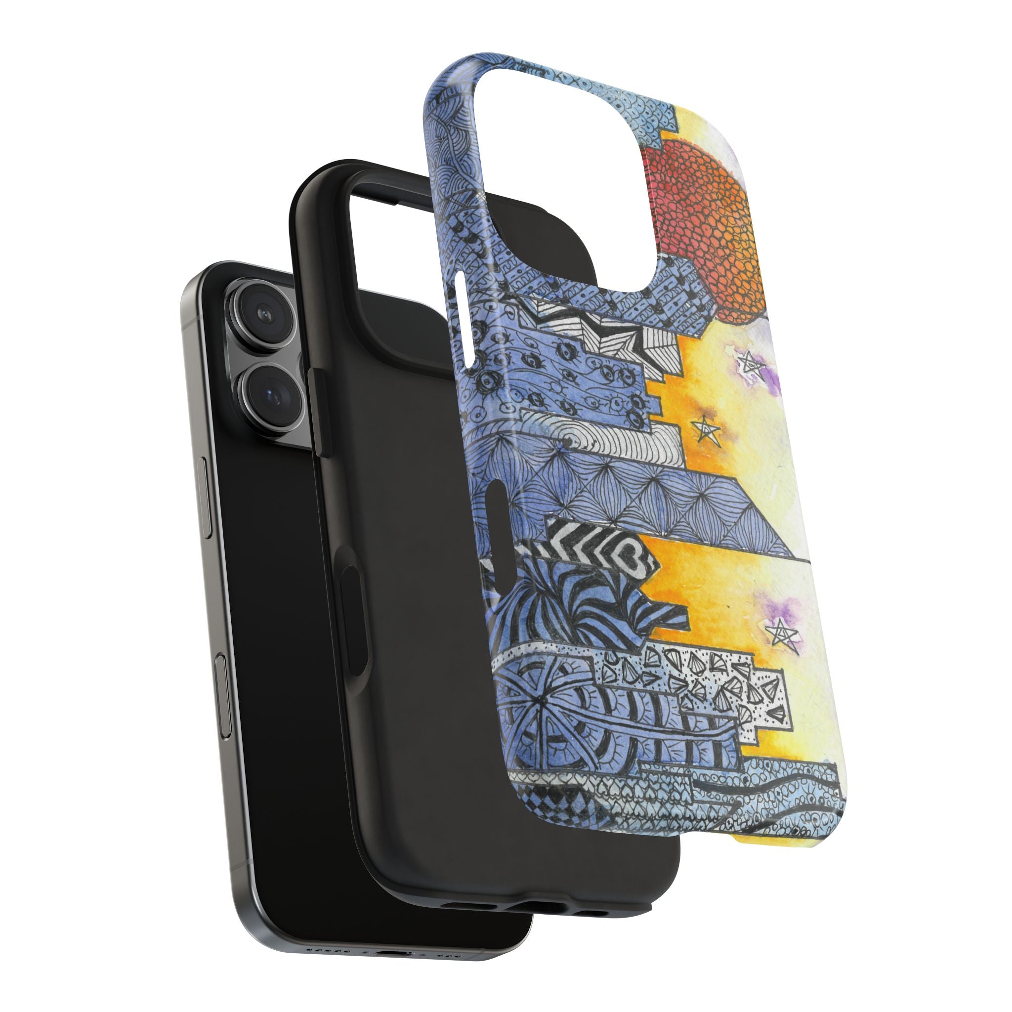 Tough Phone Case - All iPhones and Samsung Galaxys - Exciting Abstract Design #5 In The Shadows