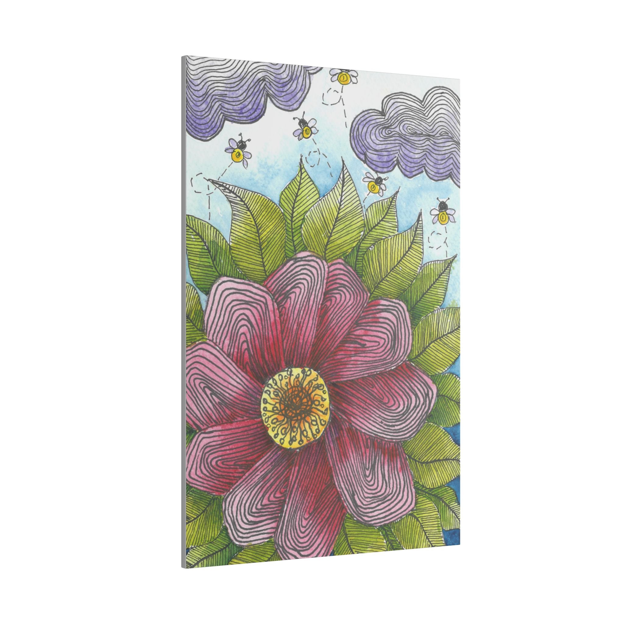 Large Colourful Wall Art, Canvas Prints, For Office, Bedroom or Living Room, or Special Gift #4 Bloom'n