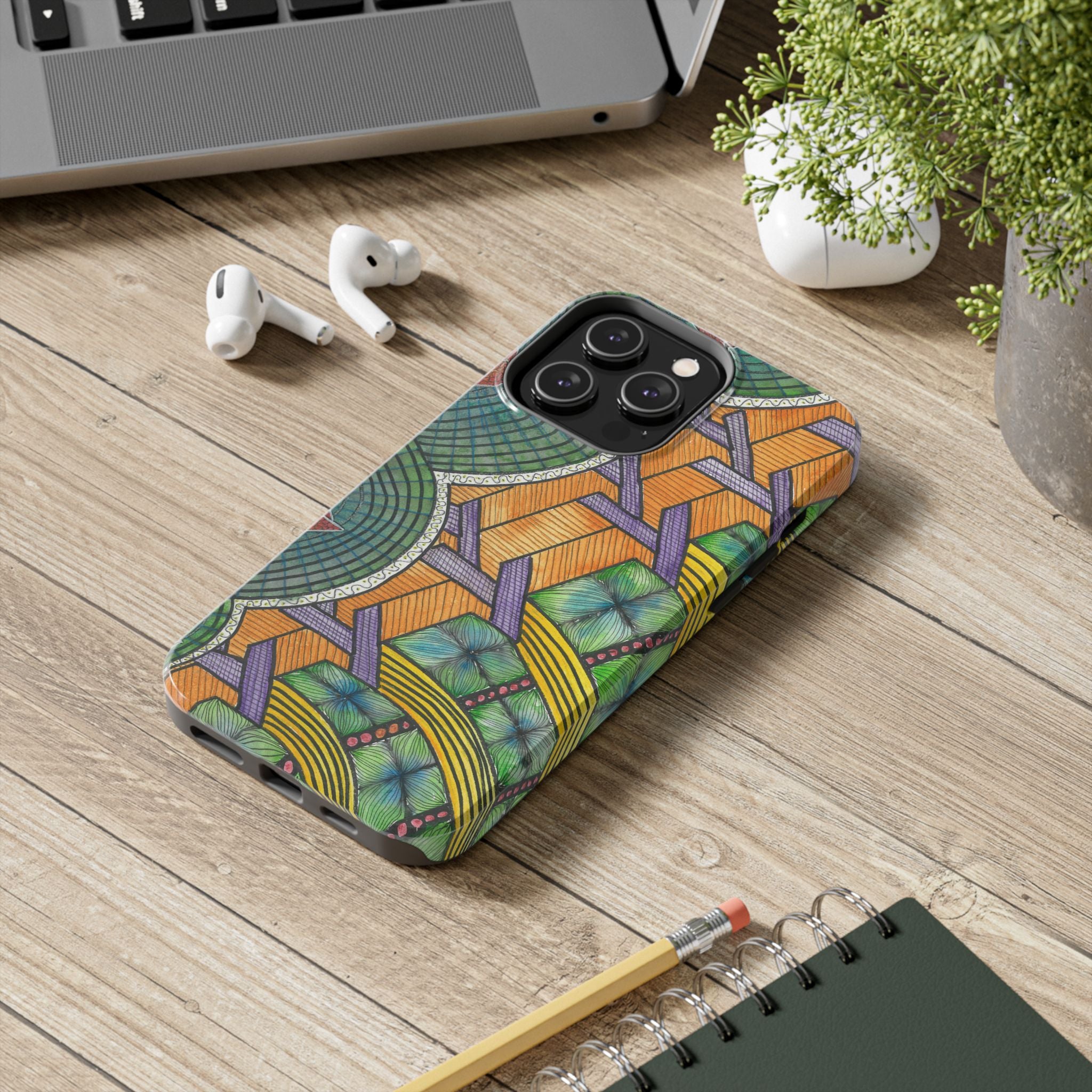 Tough Phone Case - All iPhones and Samsung Galaxys - Exciting Abstract Design #31 T'Eye Land
