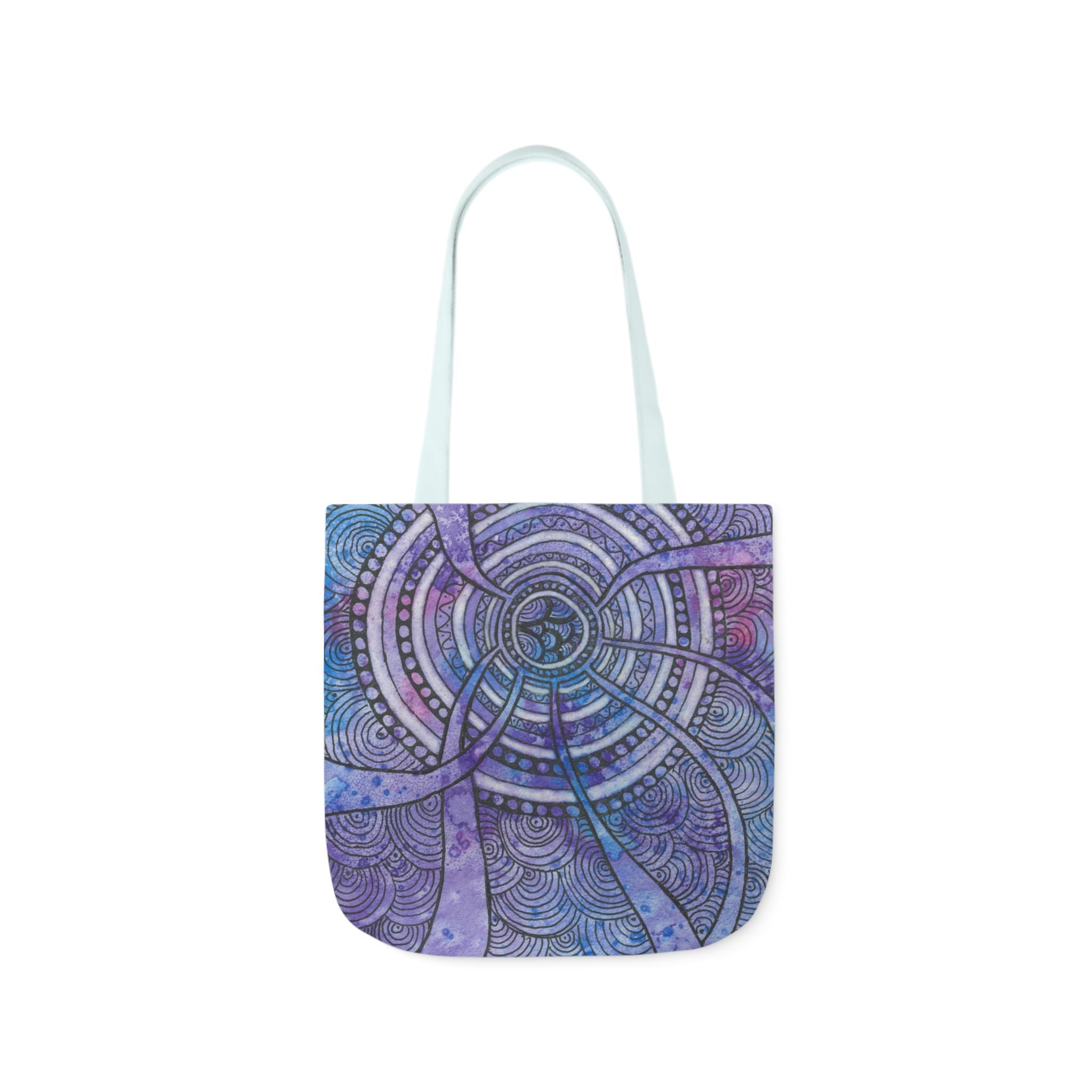 Canvas Tote Bags, Colourful Abstract Designs, 5-Color Straps, 3 Sizes.  For Family and friends or a Special Gift #56 The Way Home