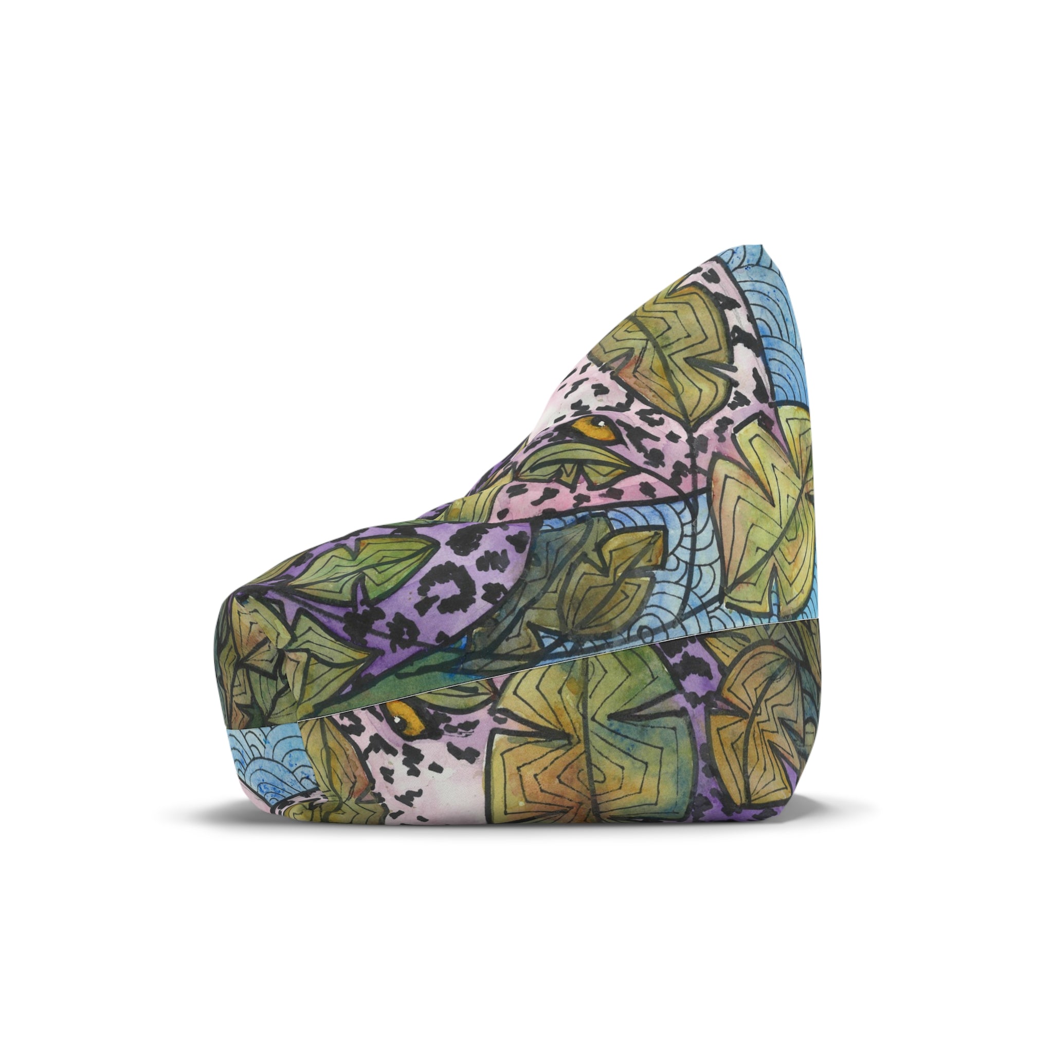 Bean Bag Chair Covers For Indoor & Outdoor - 2 Sizes - Exciting Abstract Design #76 Purrfect Blend