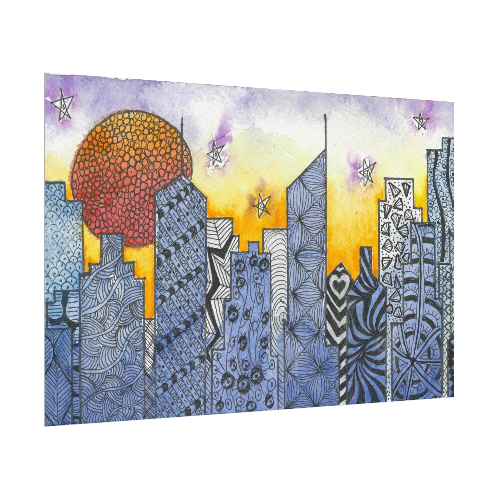 Large Colourful Wall Art, Posters & Prints, For Office, Bedroom or Living Room, or Special Gift #5 In The Shadows