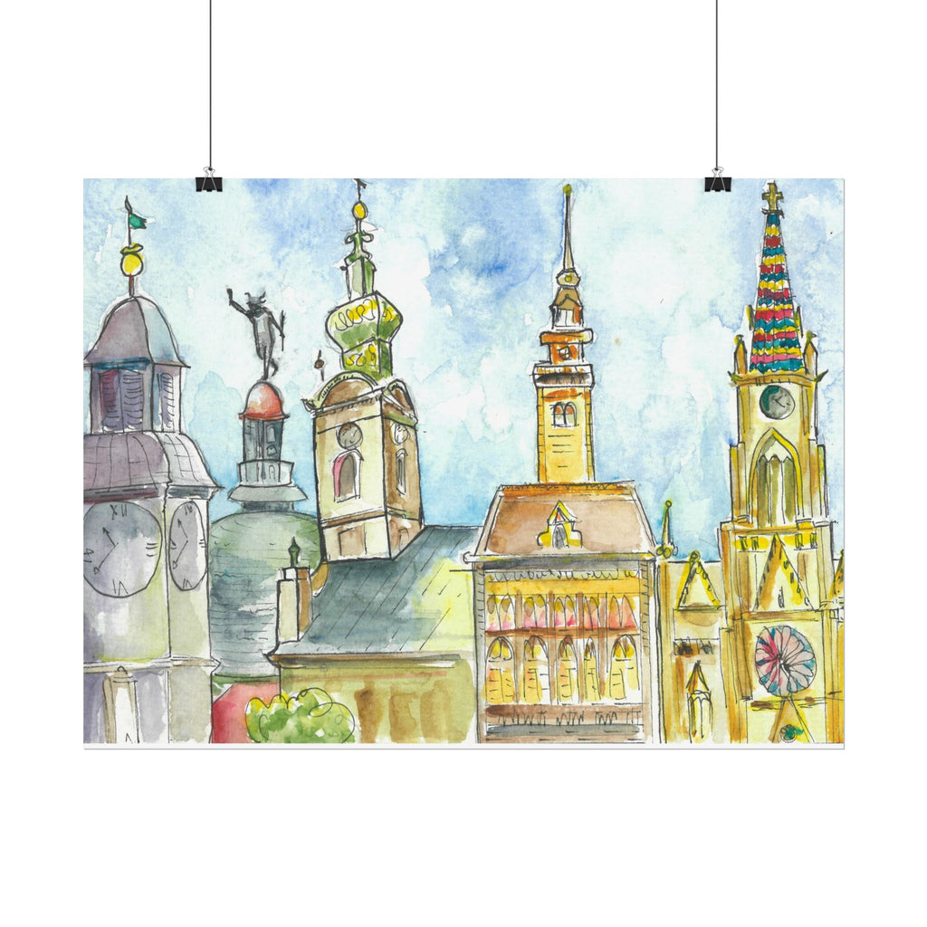 Large Colourful Wall Art, Posters & Prints, For Office, Bedroom or Living Room, or Special Gift #95 Beautiful Novi Sad - Serbia