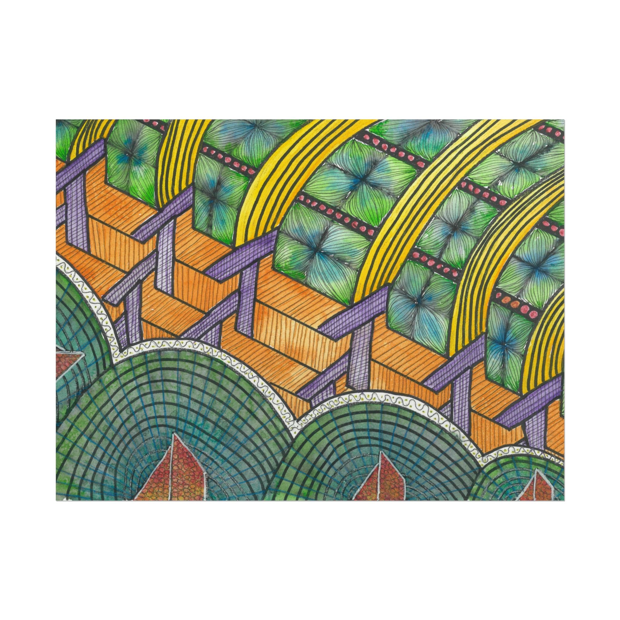 Large Colourful Wall Art, Posters & Prints, For Office, Bedroom or Living Room, or Special Gift #31 T'Eye Land