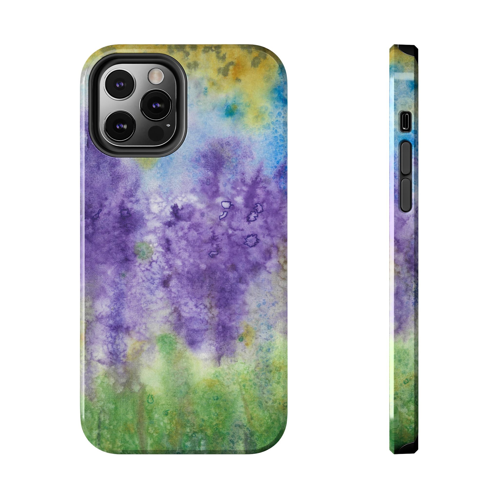 Tough Phone Case - All iPhones and Samsung Galaxys - Exciting Abstract Design #74 Lavender Fields