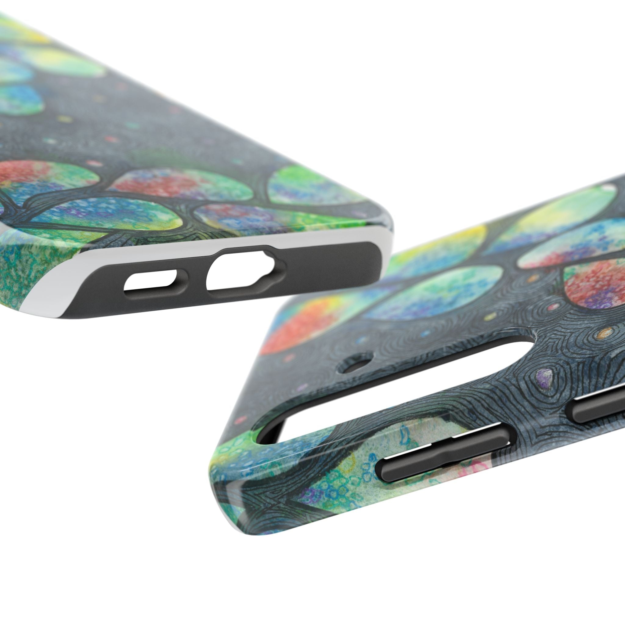 Tough Phone Case - All iPhones and Samsung Galaxys - Exciting Abstract Design #30 Give Us A Minute
