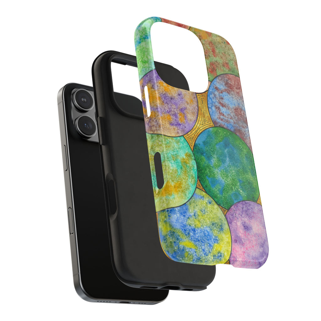 Tough Phone Case - All iPhones and Samsung Galaxys - Exciting Abstract Design #61 Worlds Apart